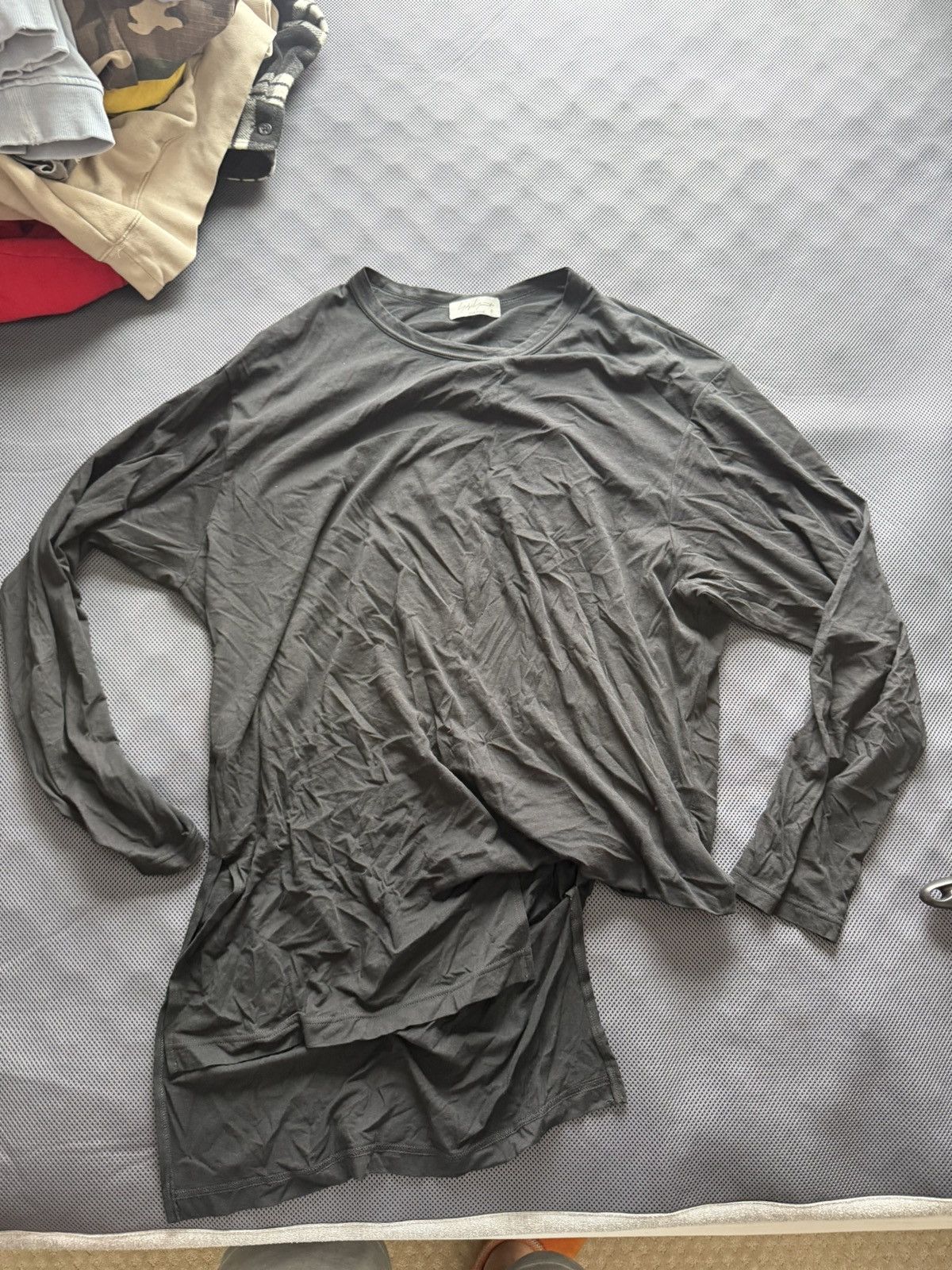Yohji Yamamoto Yohji Yamamoto Pour Homme Long Sleeve Drape Shirt Size US L / EU 52-54 / 3 - 1 Thumbnail