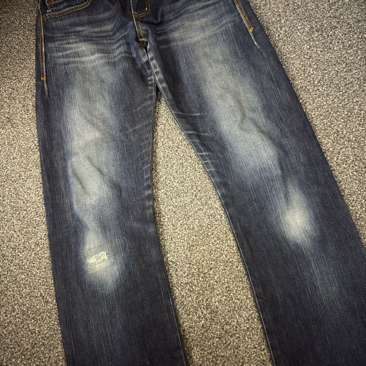 Beauty Beast Vintage 90s Archive Edwin 503 Zero Slim Low Rise Denim Size 29" - 5 Thumbnail