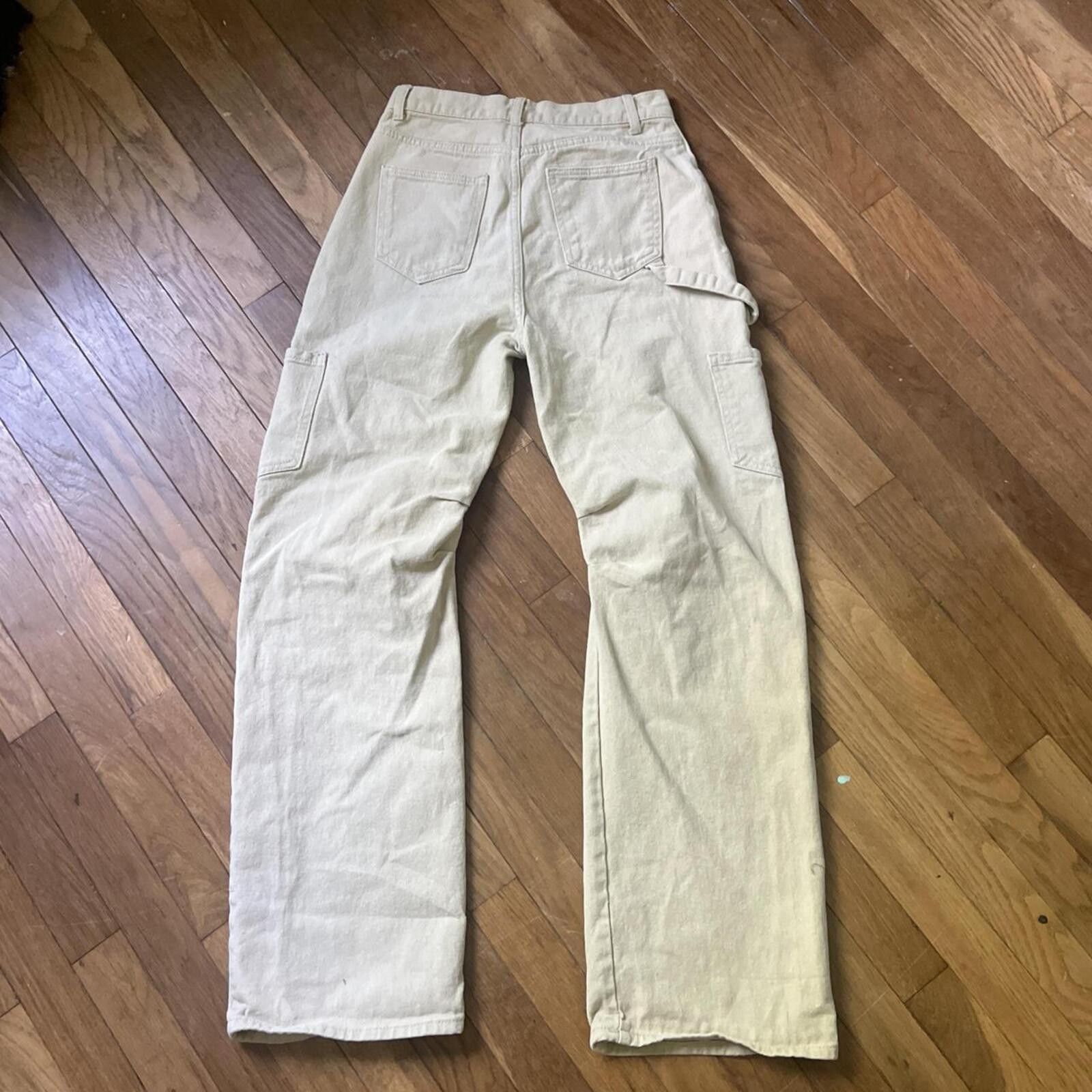 Lioness Lioness mid rise cream cargo pants Size 26" / US 2 / IT 38 - 4 Thumbnail