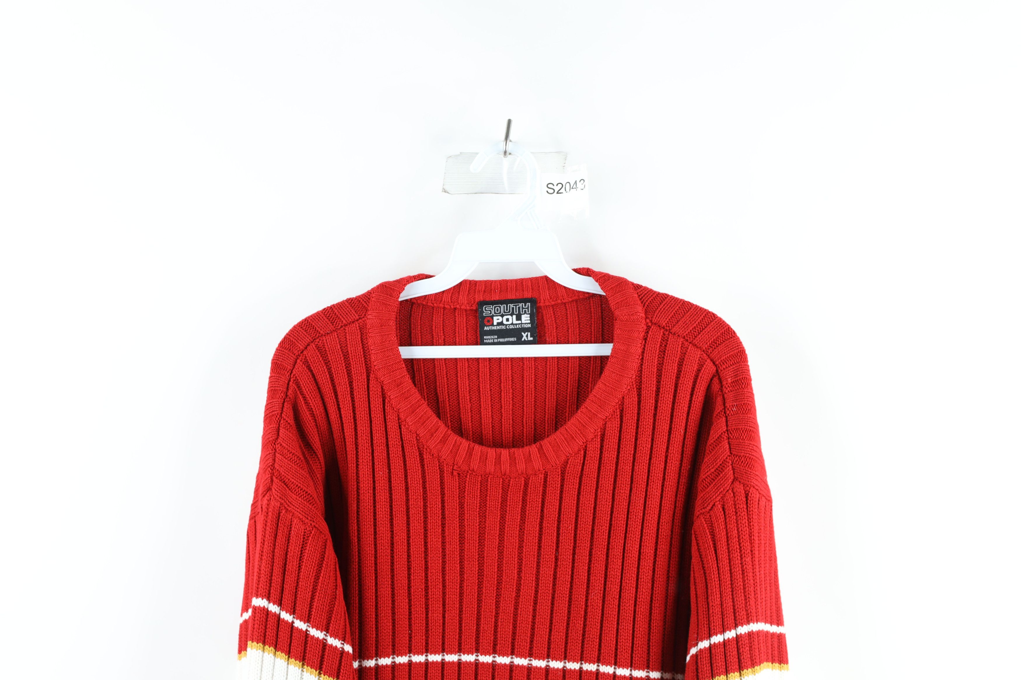 Southpole × Vintage Vintage 90s Southpole Baggy Fit Ribbed Knit Crewneck Sweater Size US XL / EU 56 / 4 - 2 Thumbnail