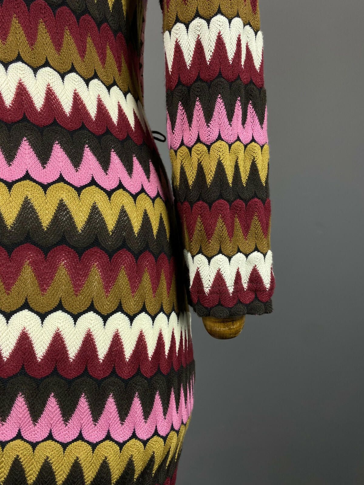 Designer Ana Alcazar Multicolor Geometric Bodycon Midi Dress Size 38 Size M / US 6-8 / IT 42-44 - 7 Thumbnail