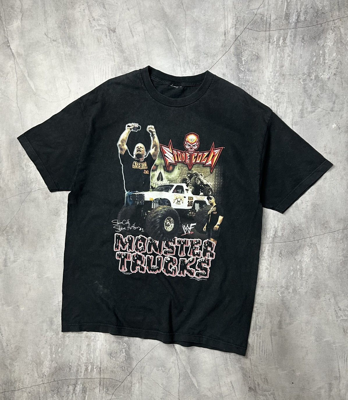Vintage Stone Cold Steve Austin Monster Truck T Shirt Size US L / EU 52-54 / 3 - 1 Thumbnail