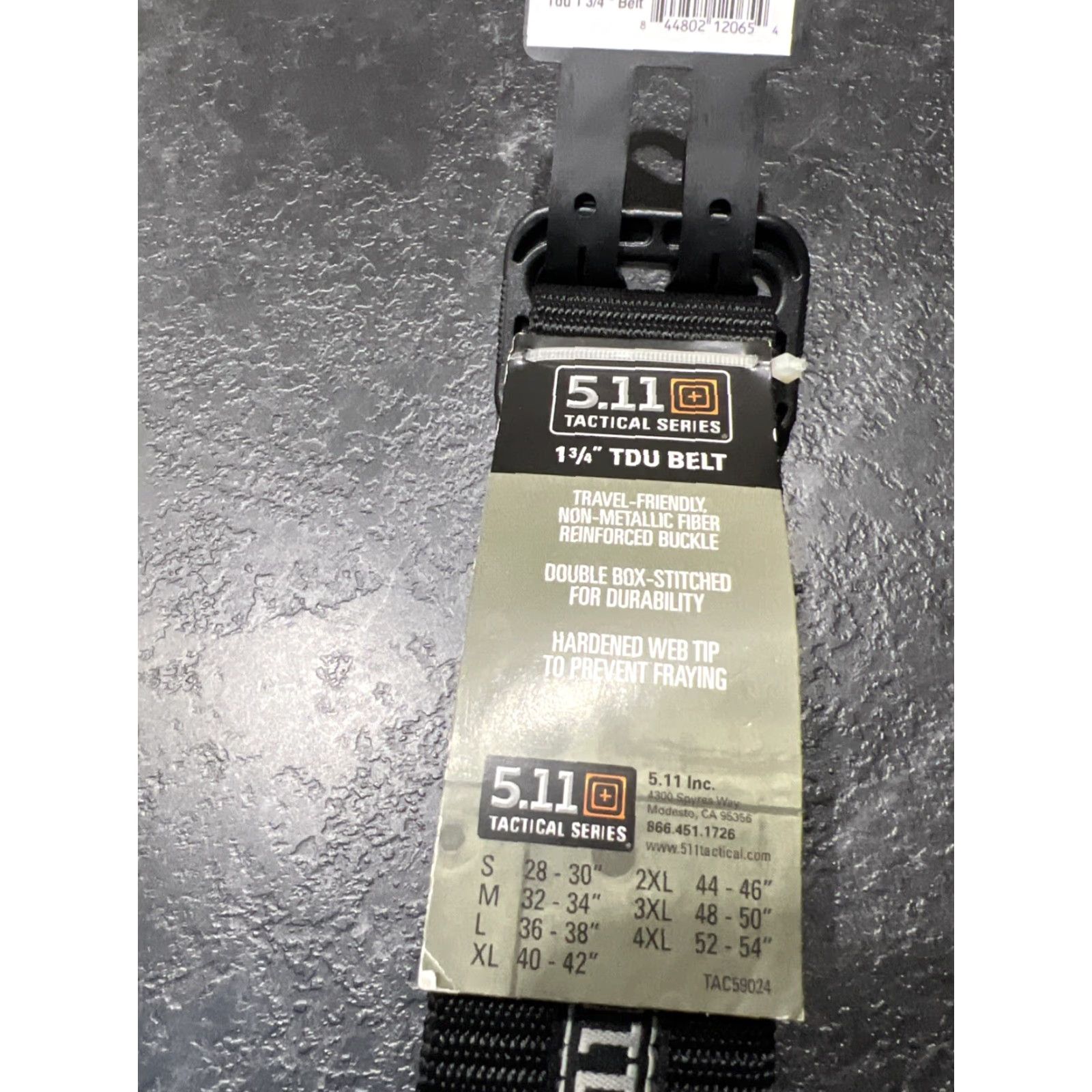 Vintage 5.11 Tactical Belt TDU 1 3/4 1.75" Wide Black Small S 28-30 Men Size ONE SIZE - 2 Thumbnail