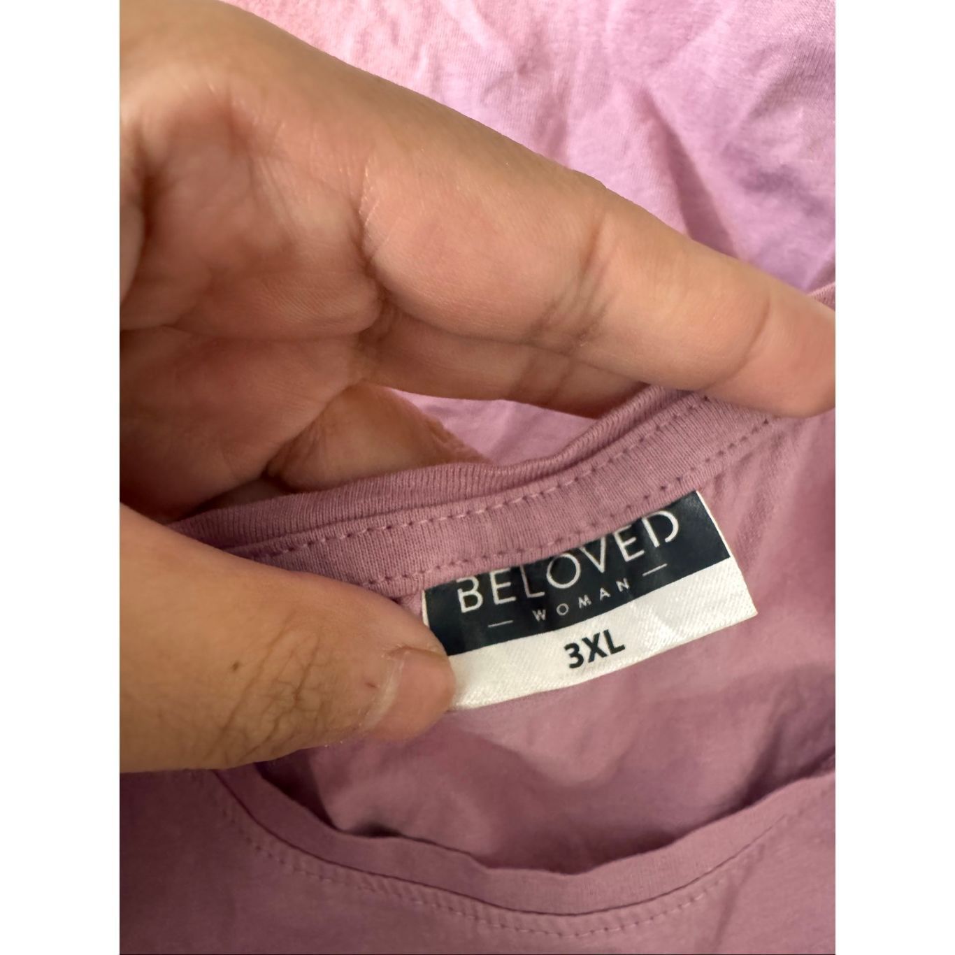 Other Beloved Woman Mauve Pink Short Sleeve Basic Cotton Tee 3XL Size 3XL / US 20-22 - 7 Thumbnail