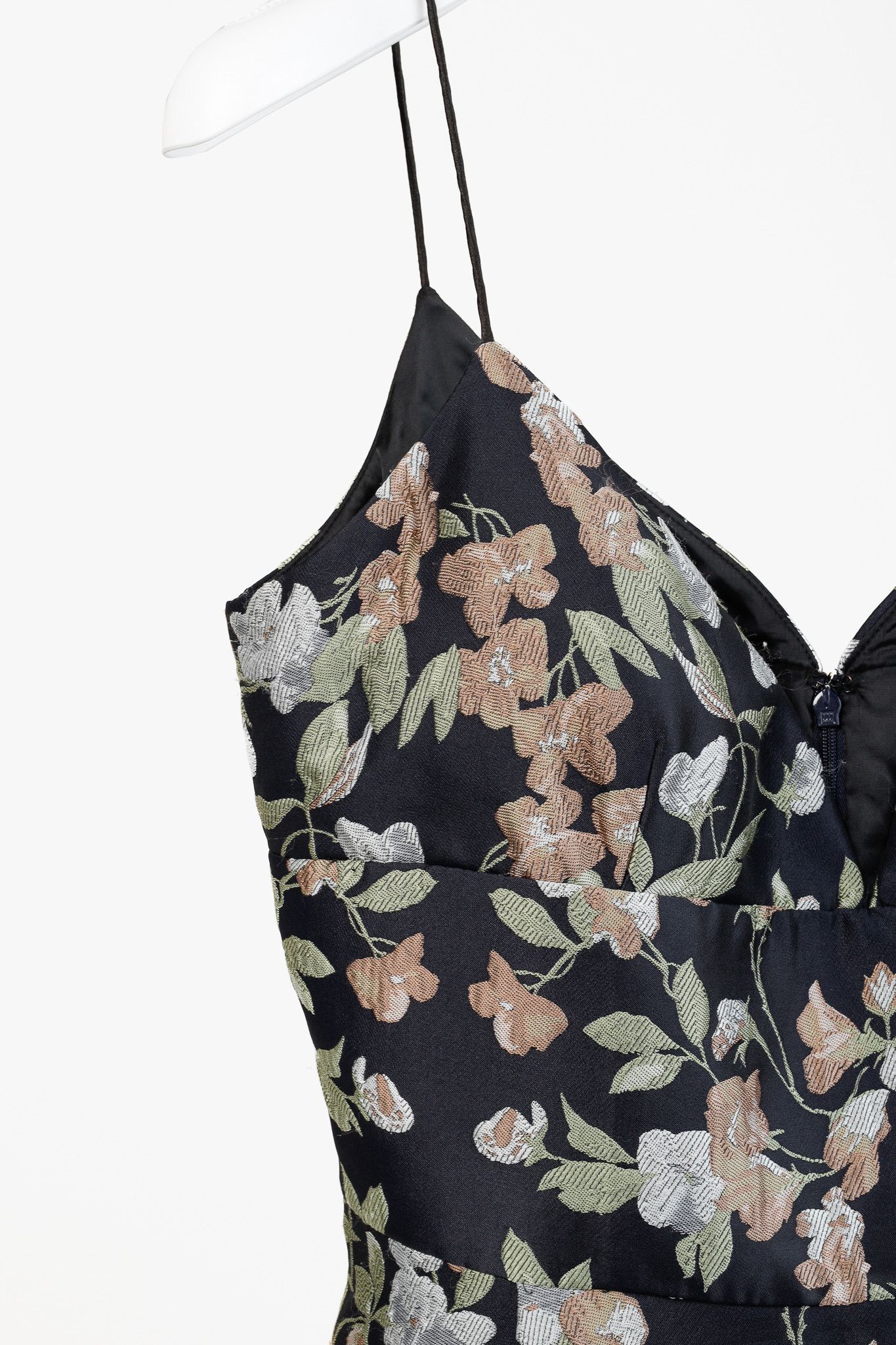 Monique Lhuillier ML Monique Lhuillier Midnight Floral Jacquard Maxi Dress Size XL / US 12-14 / IT 48-50 - 5 Thumbnail