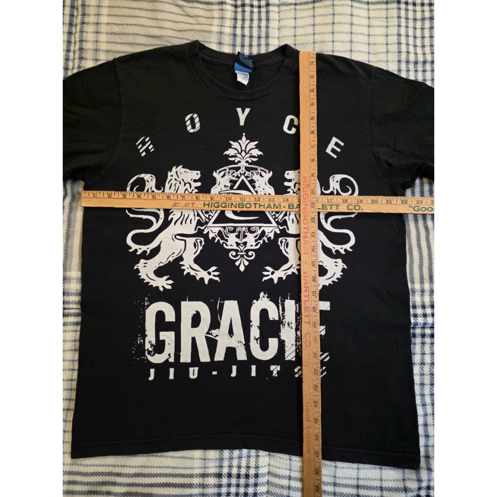 Vintage VINTAGE Gracie Jiu Jitsu T-Shirt Black L Mens 90s USA Rare Cotton Short Sleeve Crew Neck Graphic Print Size US L / EU 52-54 / 3 - 5 Thumbnail