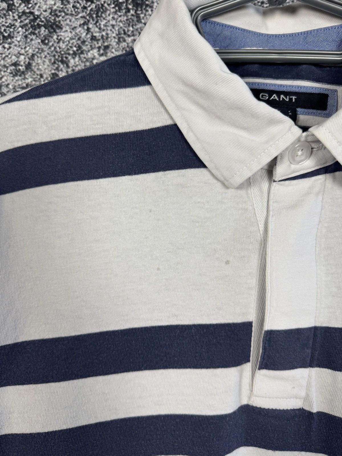 Gant Gant Vintage Rugby Shirt Striped Long Sleeve Polo Crest Logo Size US L / EU 52-54 / 3 - 18 Thumbnail