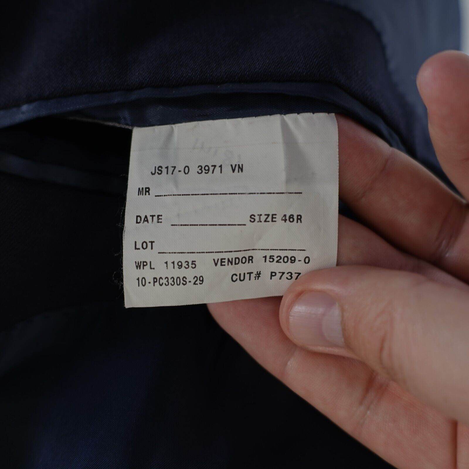 Stafford DAMAGED Stafford Wool Blue 2 Gold Button Blazer 44R Tagged 4 Size 44R - 10 Thumbnail