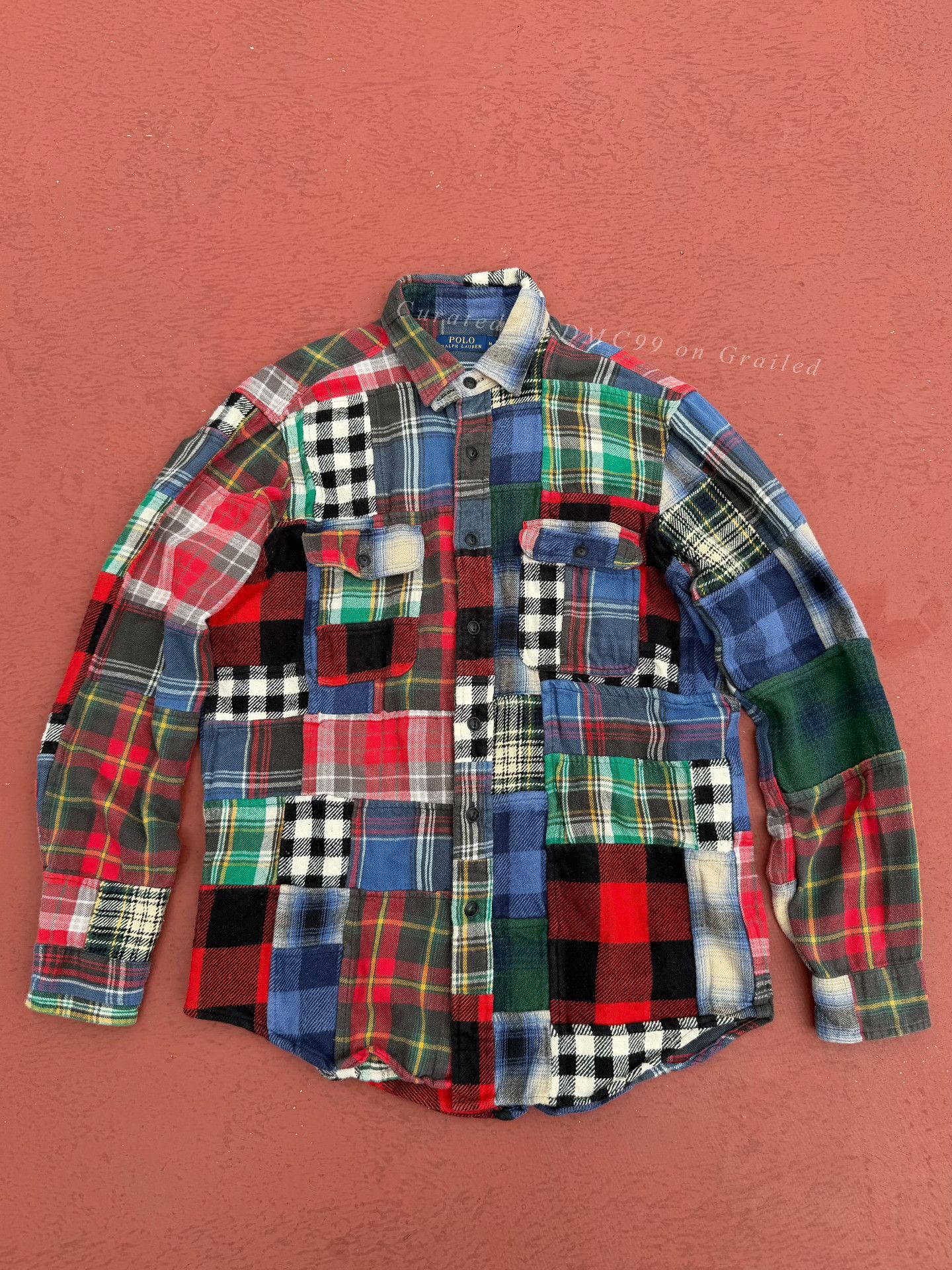 Polo Ralph Lauren Polo Ralph Lauren Patchwork Plaid Shirt Size US M / EU 48-50 / 2 - 1 Thumbnail