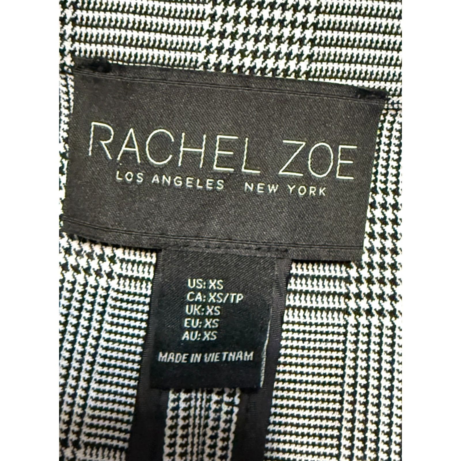 Rachel Zoe Rachel Zoe Blazer Women's XS Gray Long Sleeve Houndstooth Pockets Modern Tuxedo Size XS / US 0-2 / IT 36-38 - 5 Thumbnail