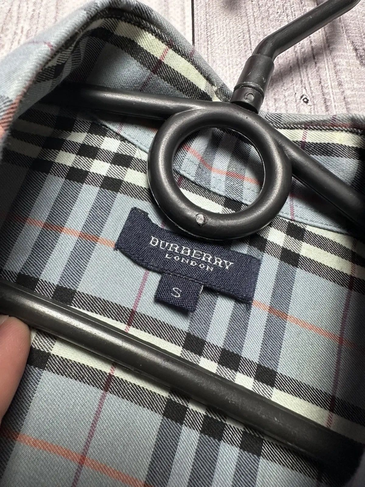 Burberry Vintage plaid blue Burberry shirt short sleeve S rare Size US S / EU 44-46 / 1 - 4 Thumbnail