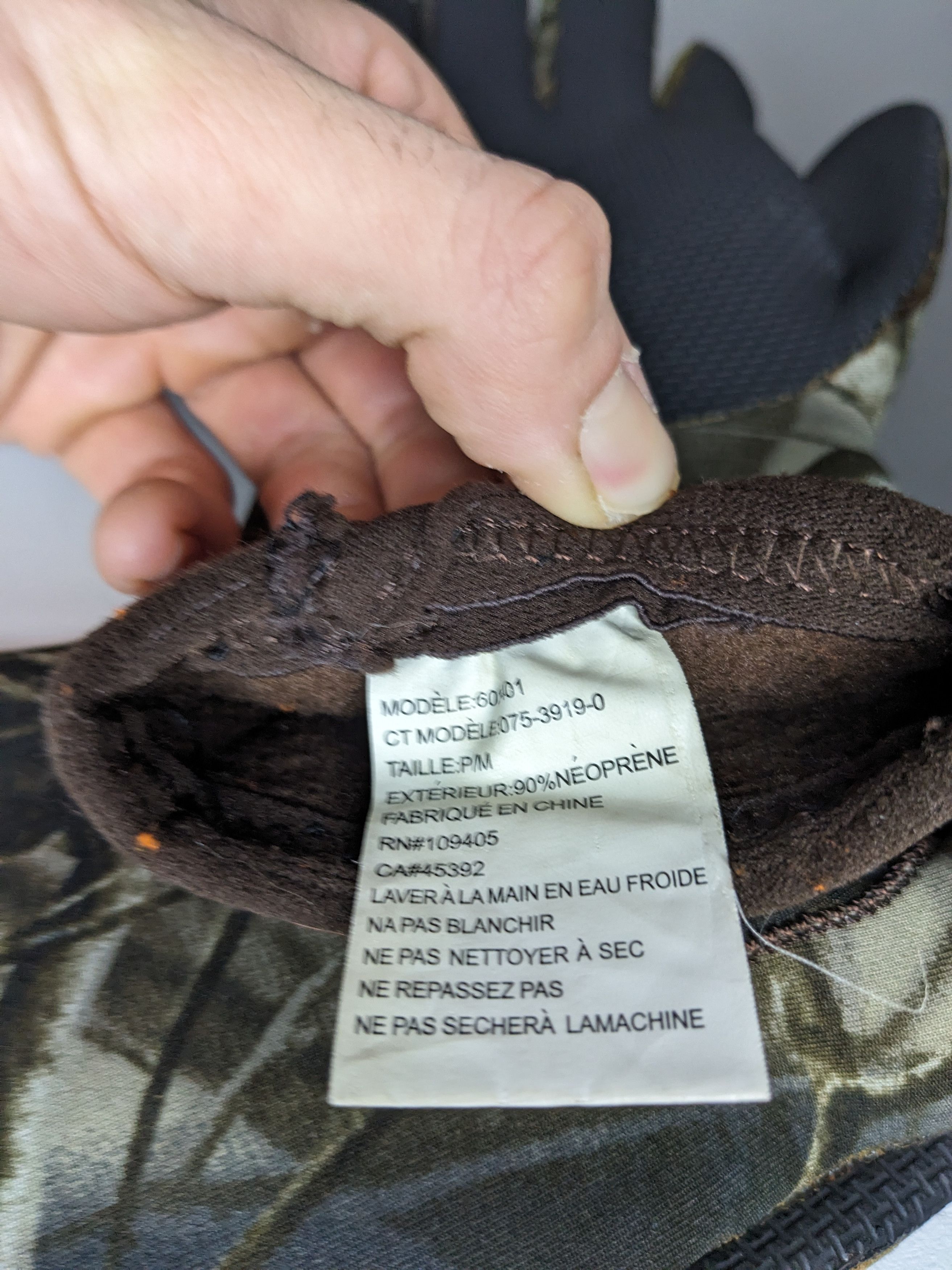 Realtree Gates Realtree Camo Neoprene Hunting Work Gloves Rubber Grip Size ONE SIZE - 7 Thumbnail