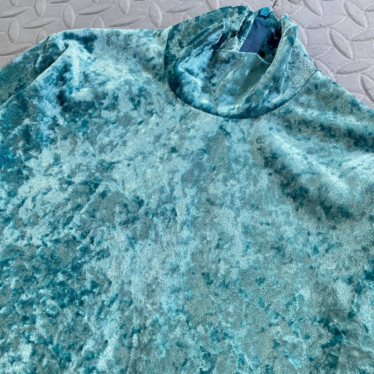 Vivienne Tam Y2k Crushed Velvet Turtleneck Long Sleeves Top Size XS / US 0-2 / IT 36-38 - 7 Thumbnail