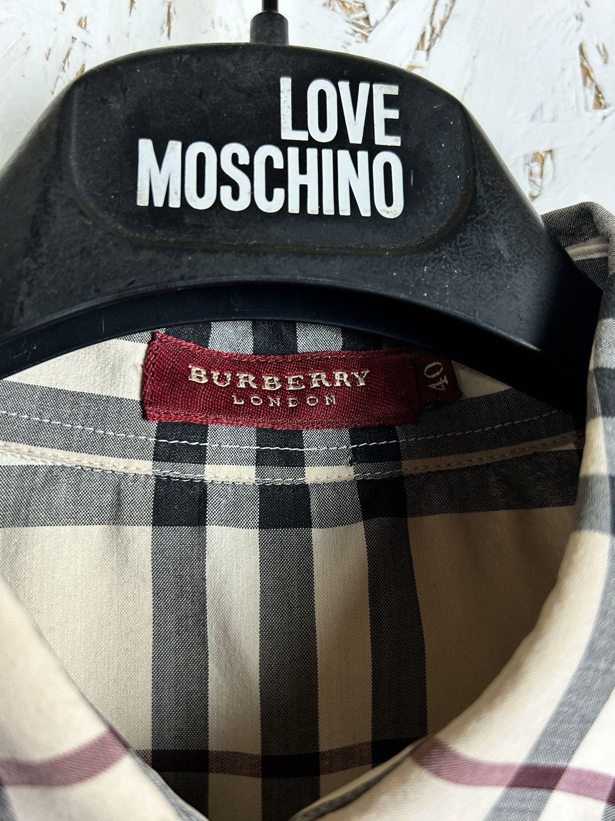 Burberry Vintage Burberry Red Label Nova Check AOP Shirt Size 40 Size S / US 4 / IT 40 - 9 Thumbnail