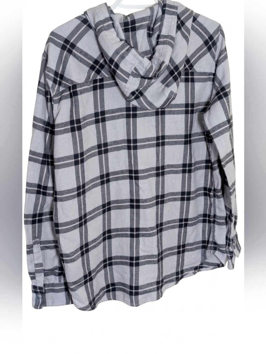 Garage Garage Grey Plaid Hooded Flannel Boyfriend Fit - Medium Size M / US 6-8 / IT 42-44 - 3 Thumbnail