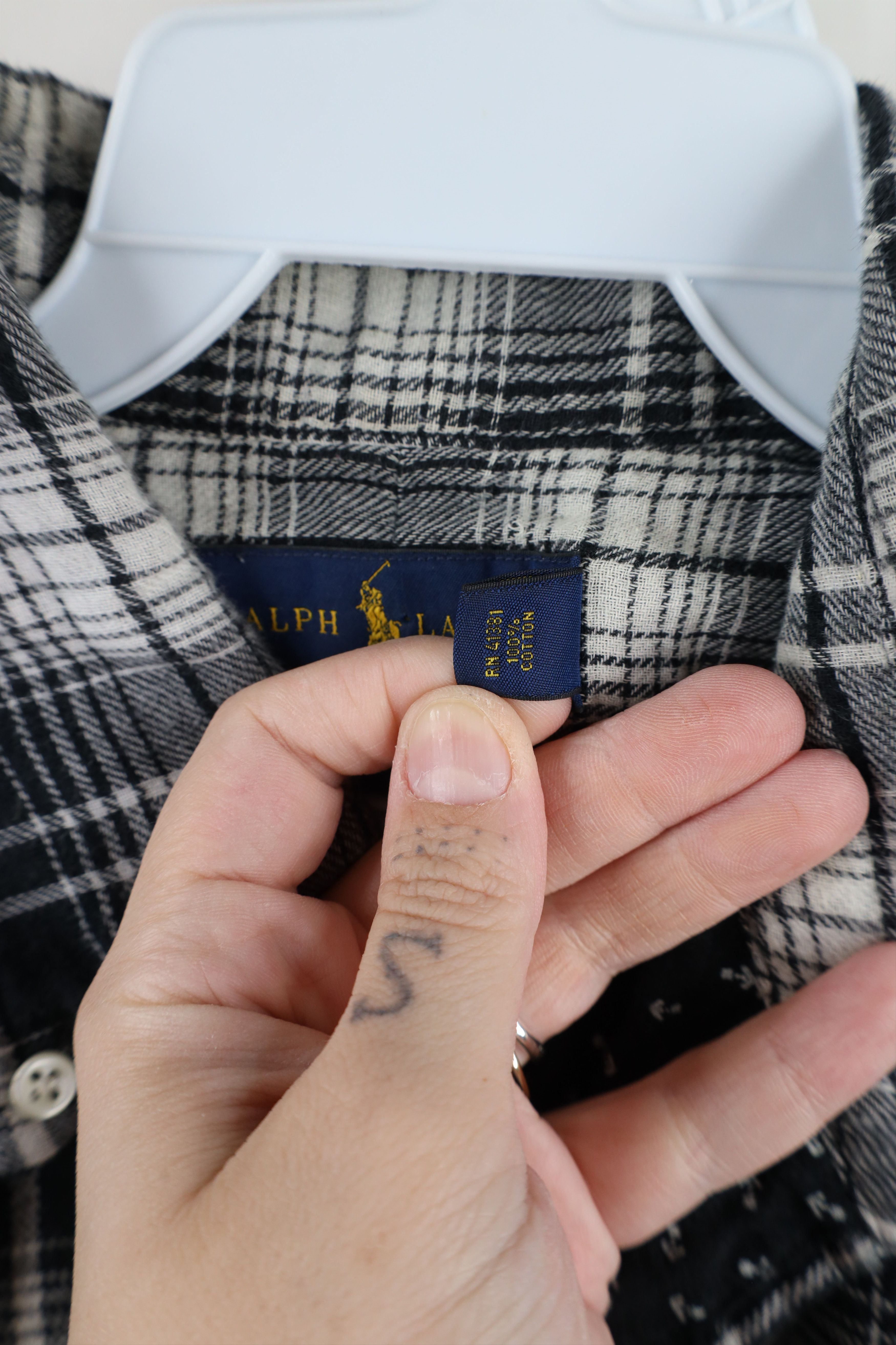 Ralph Lauren × Vintage Vintage Ralph Lauren Collared Button Down Shirt Plaid Size US S / EU 44-46 / 1 - 9 Thumbnail