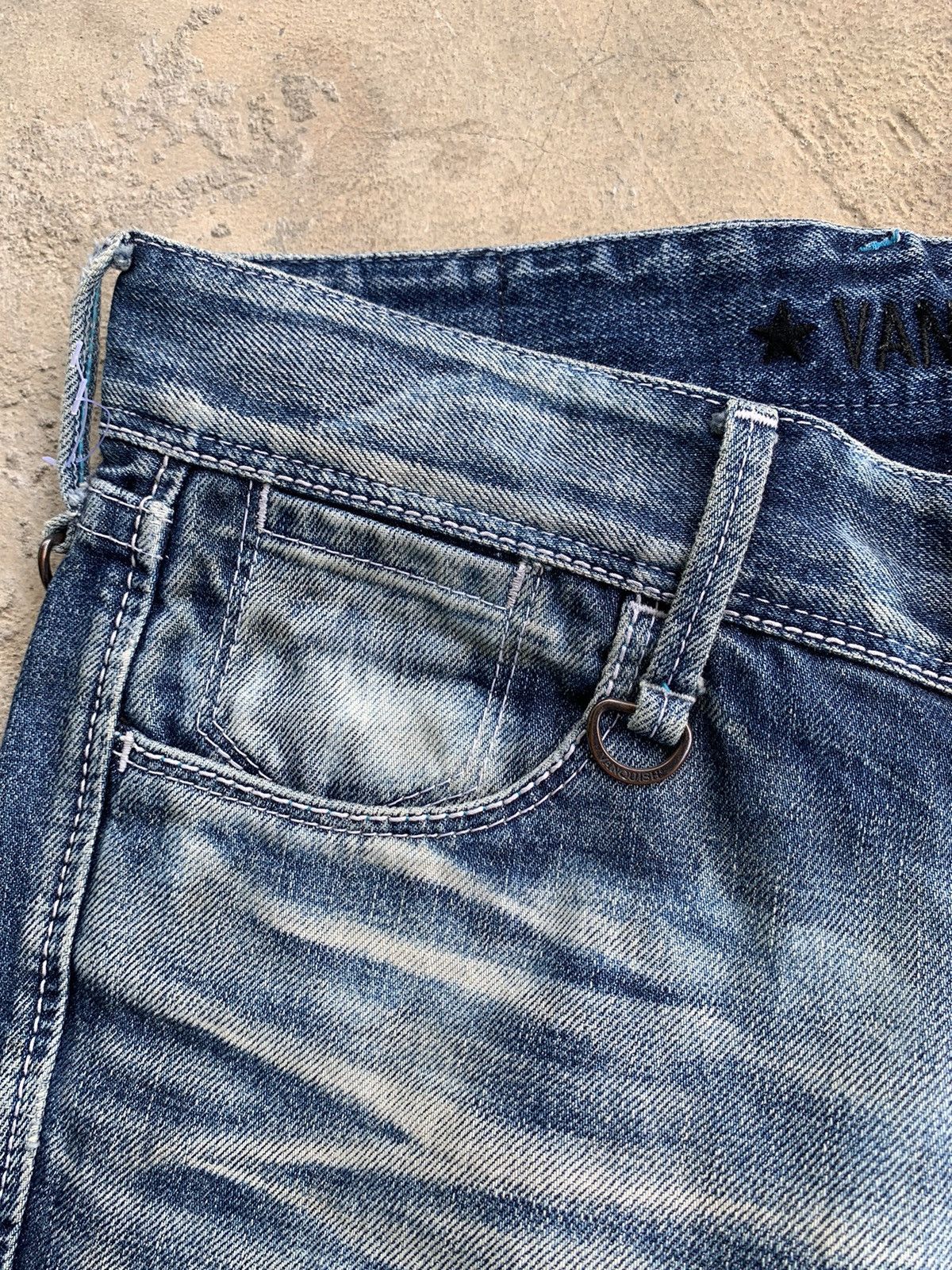 Vanquish Vanquish Gold Rusty Japanese Distressed Denim Size US 31 - 13 Thumbnail