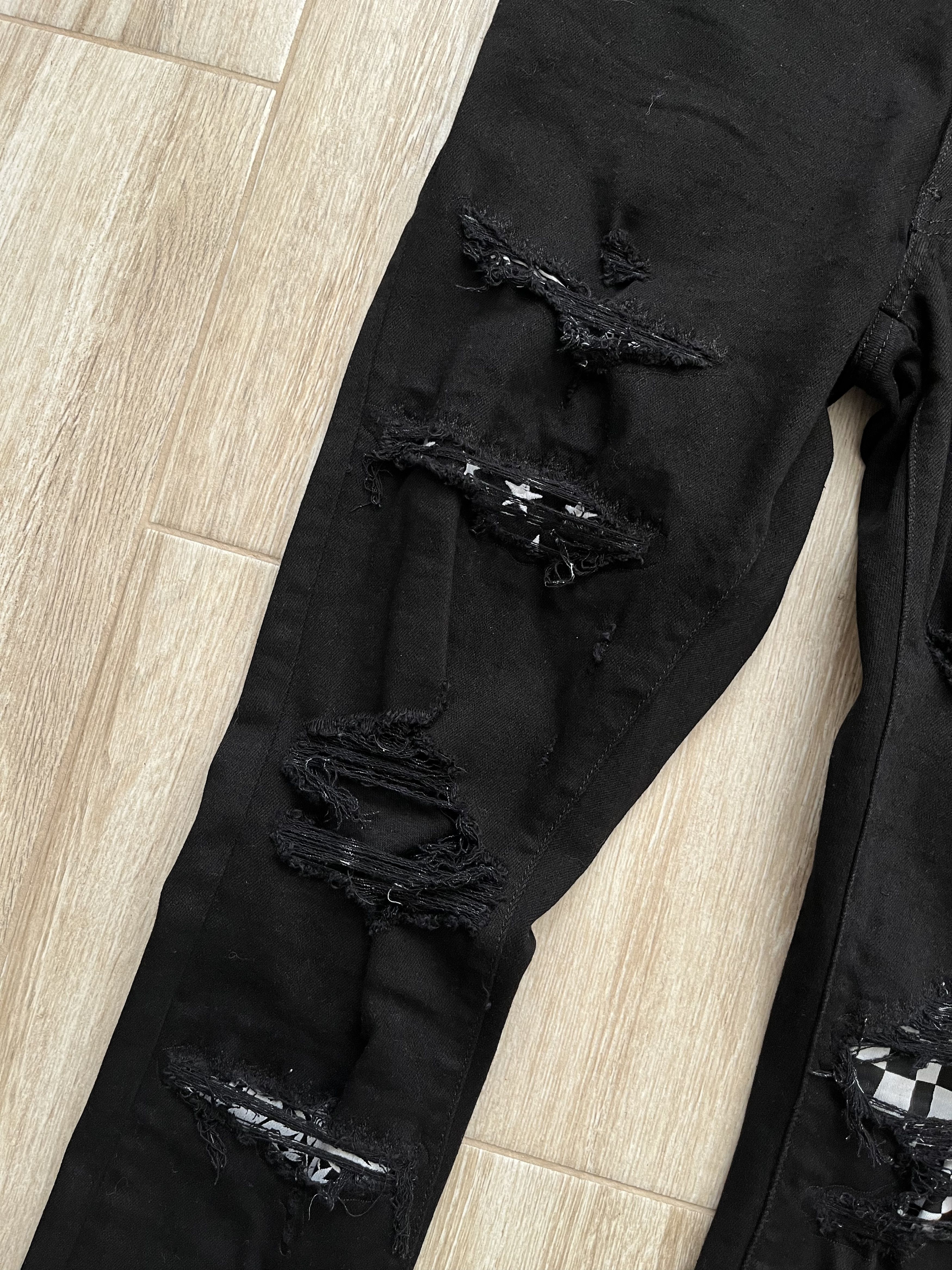 Amiri Amiri checkerboard patchwork jeans Size US 31 - 3 Thumbnail