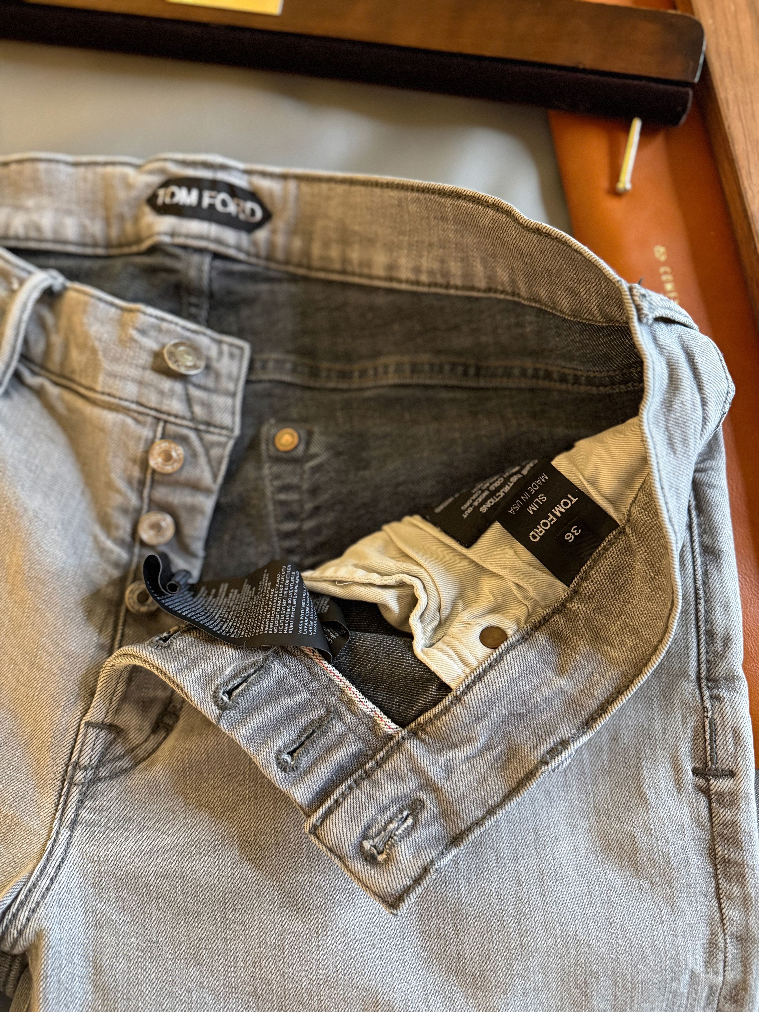 Tom Ford Fit 32, Effortless Cool $1K w/tax Contrast Cuff Selvedge Size US 36 / EU 52 - 19 Thumbnail