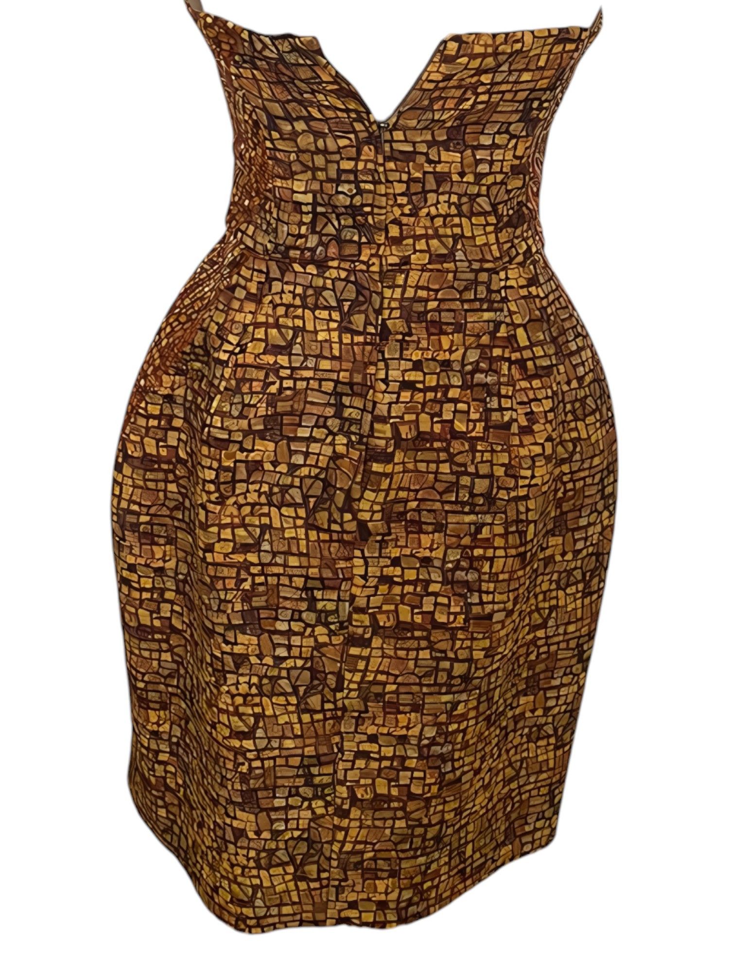Dolce & Gabbana RARE MOSAIC DRESS Size XS / US 0-2 / IT 36-38 - 3 Thumbnail
