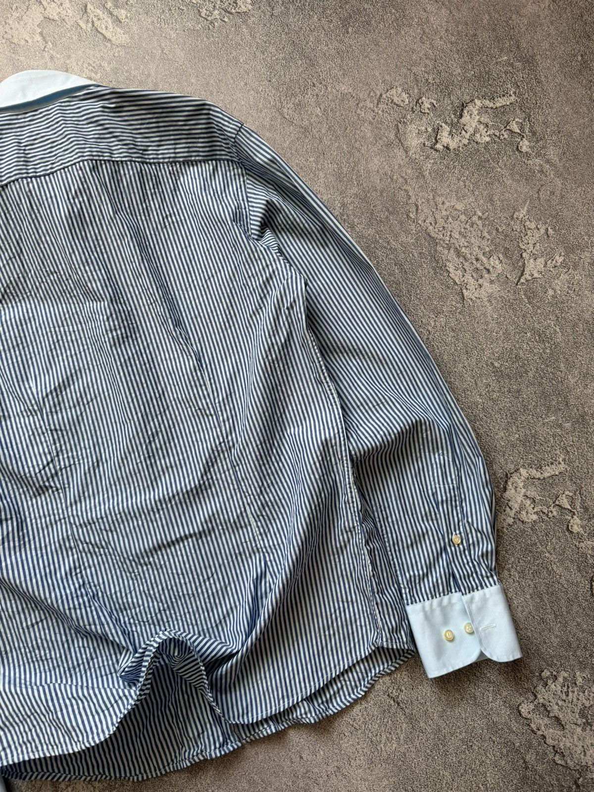 Dolce & Gabbana × Vintage Dolce & Gabbana M striped shirt button up polo long sleeve Size US M / EU 48-50 / 2 - 17 Thumbnail