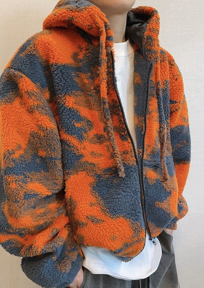 Japanese Brand × Vintage Premium retro fluffy fleece camouflage zip hoodie jacket Size US M / EU 48-50 / 2 - 1 Thumbnail