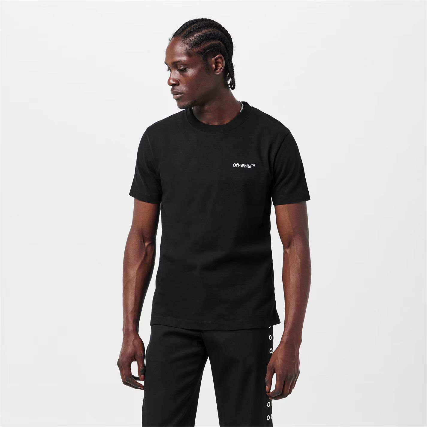 Off-White o1g2r1mq0226 Helvetica Logo Short Sleeve Typography T-Shirt Size US XS / EU 42 / 0 - 3 Thumbnail
