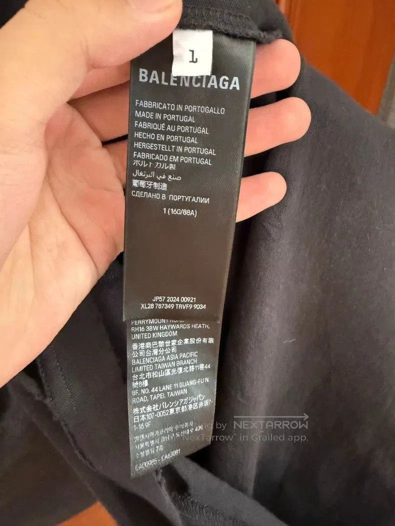 Balenciaga Balenciaga New Sanskrit Distressed Short Sleeve. Size US XXL / EU 58 / 5 - 4 Thumbnail