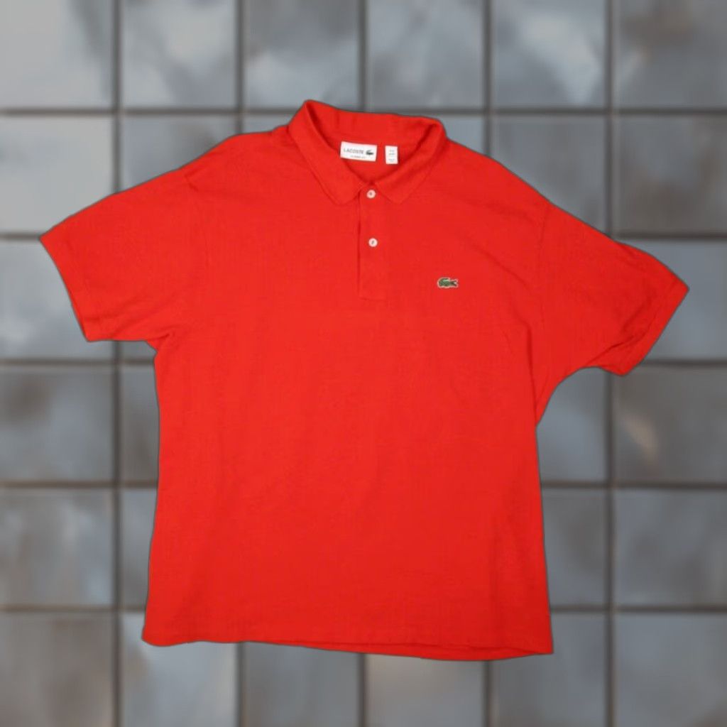 Lacoste Lacoste Polo Shirt Mens 3XL Orange Pique Crocodile Logo Cotton Short Sleeve Classic Golf Beach City Preppy Designer Sports Travel & Places Mens Size US XXL / EU 58 / 5 - 1 Thumbnail