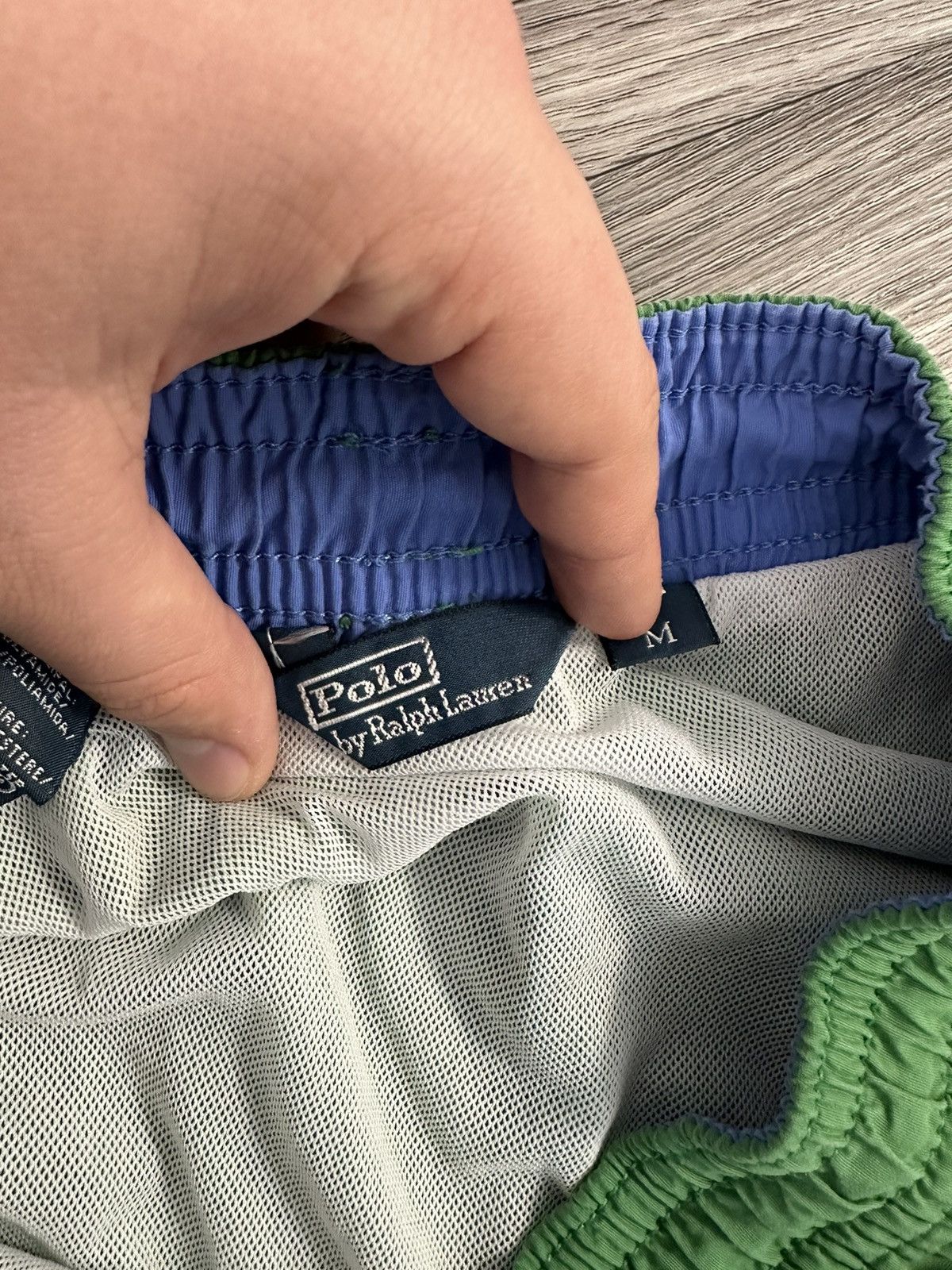 Polo Ralph Lauren Polo Ralph Lauren Green Swimming Short size M vintage Size US 32 / EU 48 - 6 Thumbnail