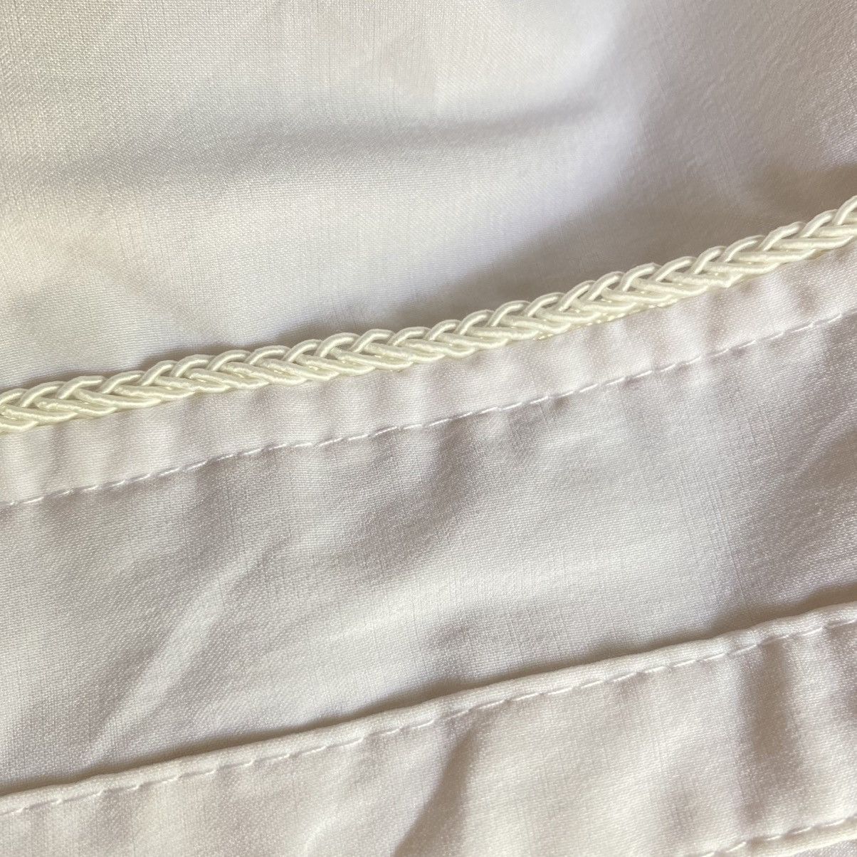 Japanese Brand Ozz Croce Y2K Punk White Embroidered Long Dress Shirt Size M / US 6-8 / IT 42-44 - 19 Thumbnail