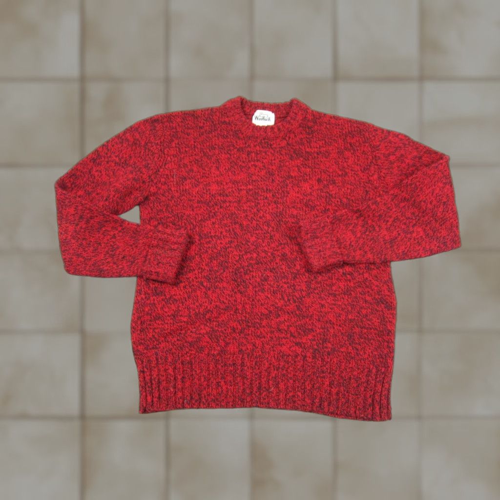 Vintage VINTAGE Woolrich Sweater Womens L Red Knit Pullover 90s Wool Blend Raglan Sleeve Crew Neck Large Ladies Womens Size L / US 10 / IT 46 - 1 Thumbnail