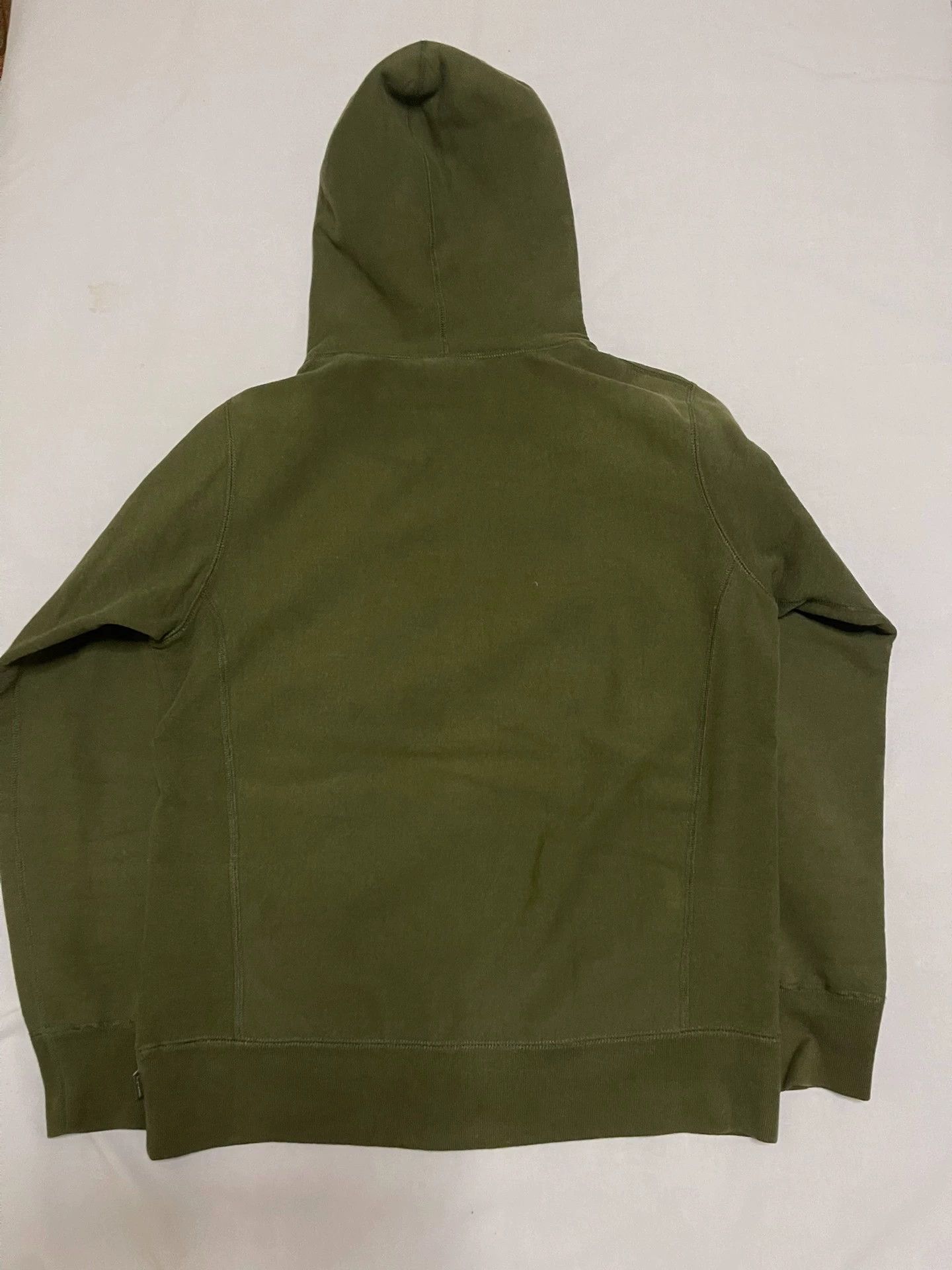 Supreme Supreme FW11 Olive Box Logo Hoodie (2 Fading) 2nd Size US M / EU 48-50 / 2 - 2 Thumbnail