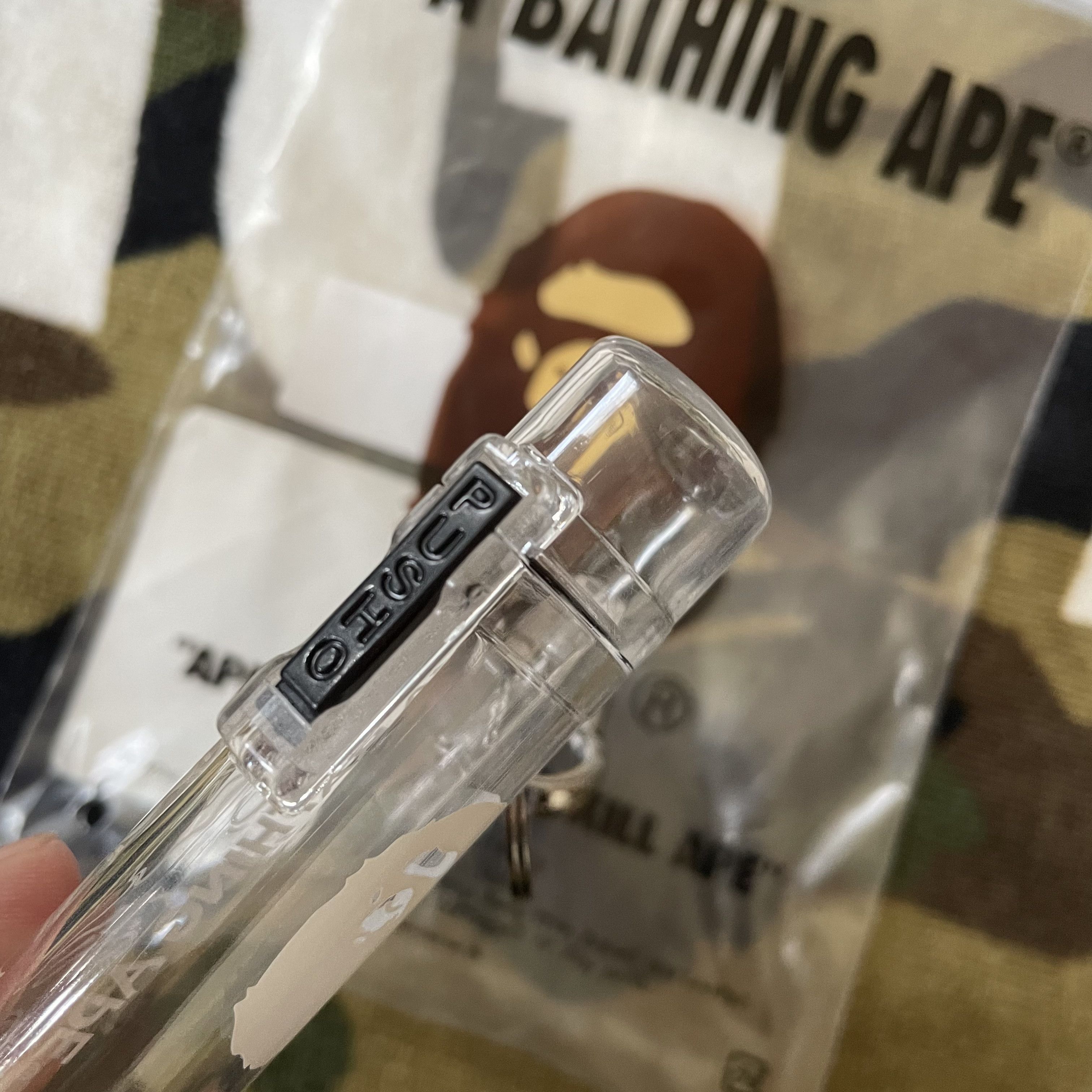 Bape CLEAR NEON CAMO LIGHTER CASE KEYCHAIN Size ONE SIZE - 6 Thumbnail