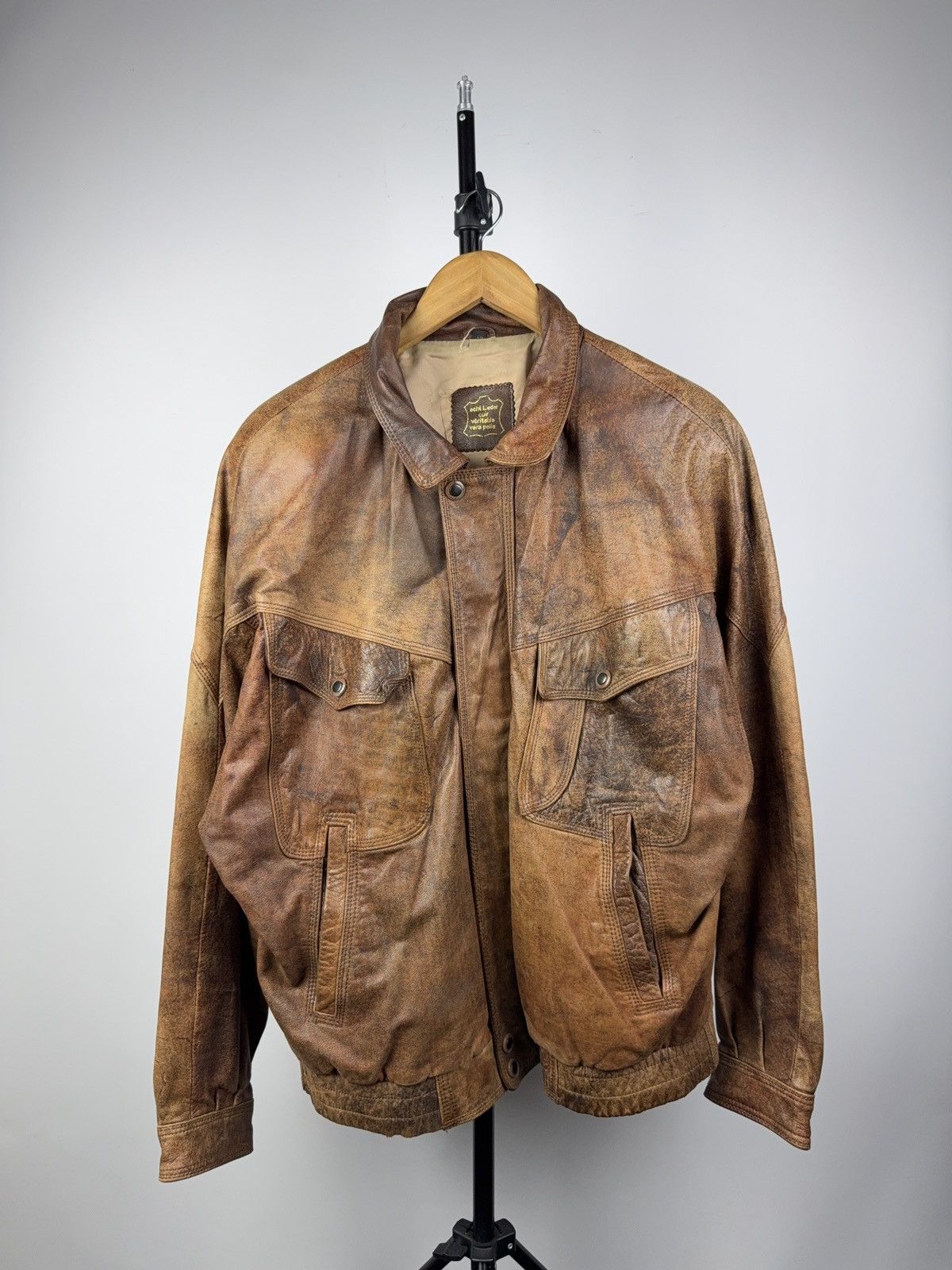Japanese Brand Vintage Avant Garde Faded Western Margela Leather Jacket Size US L / EU 52-54 / 3 - 1 Thumbnail