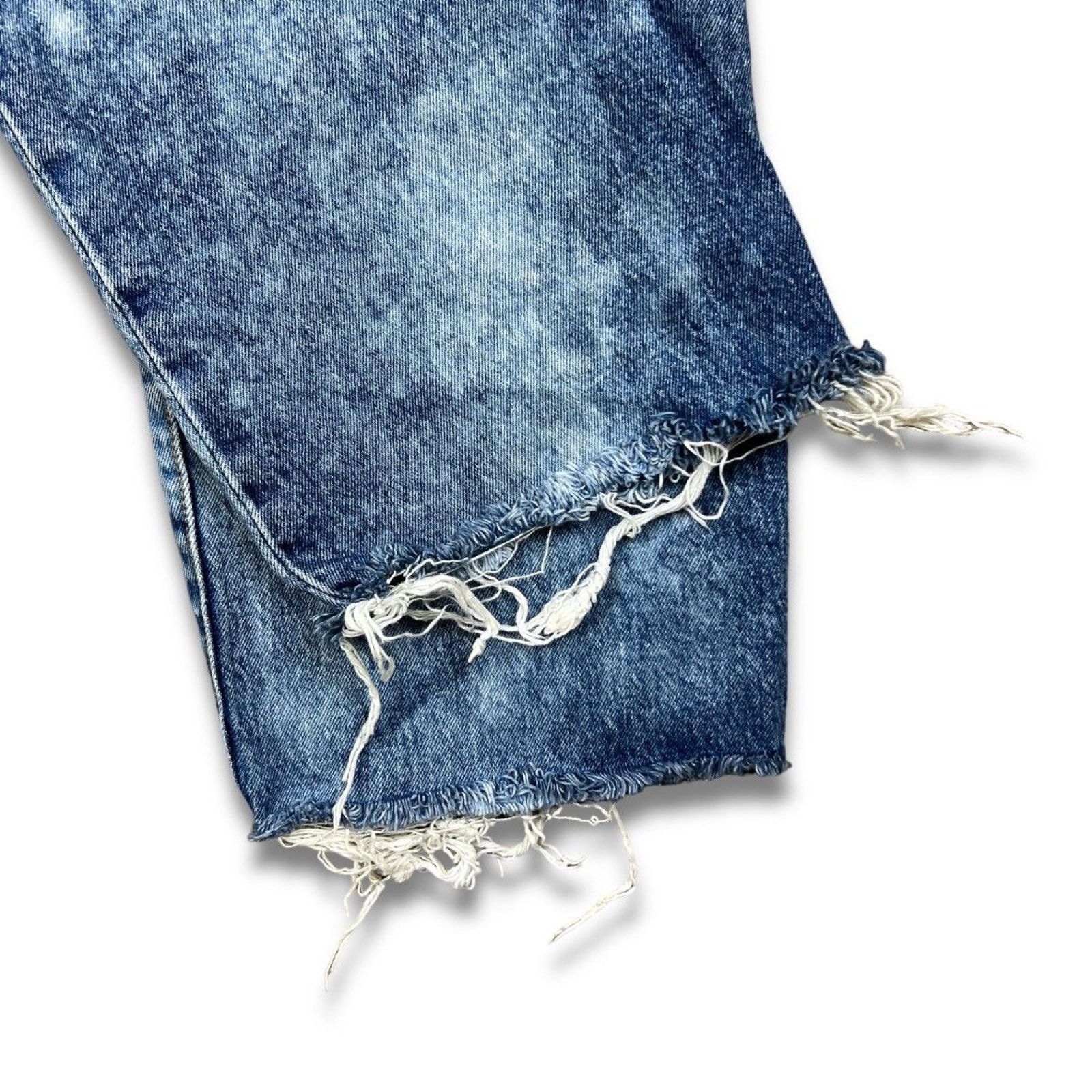Levi's × Vintage Levi's Jeans 26x24 Ribcage Straight Distressed Denim Pants Size US 26 / EU 42 - 5 Thumbnail