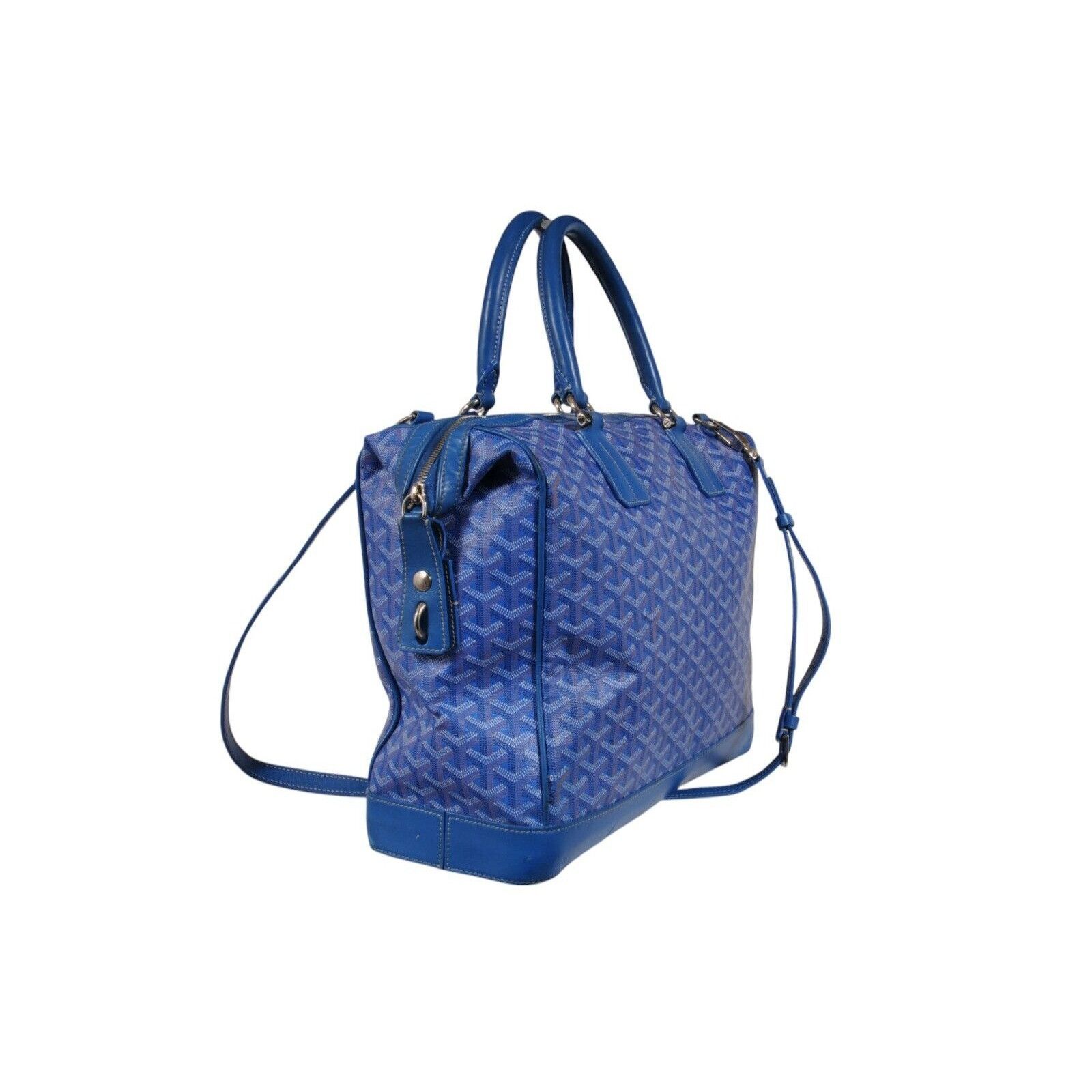 Goyard Victoria GM Blue Crossbody Travel Tote Duffle - 02486 Size ONE SIZE - 7 Thumbnail