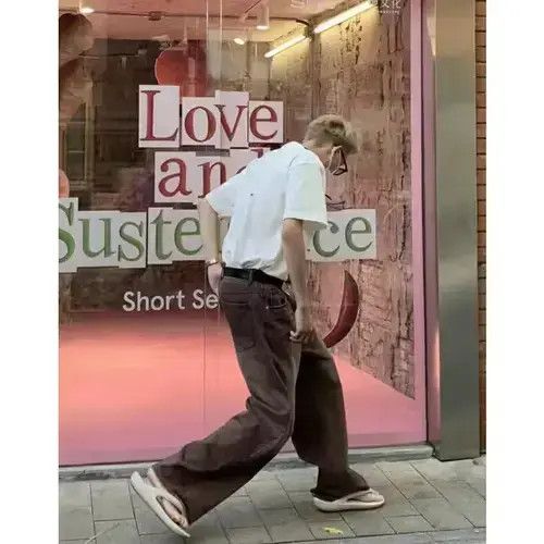 Japanese Brand sports flared fade baggy hiphop jeans Size US 30 / EU 46 - 2 Thumbnail