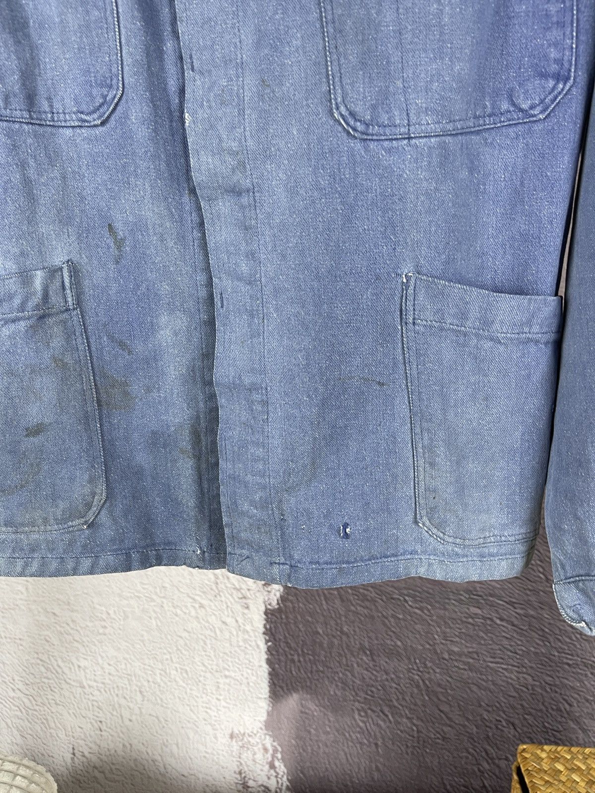 Vintage True Vintage 70s Sanfor Kuso distressed used work jacket Size US S / EU 44-46 / 1 - 6 Thumbnail