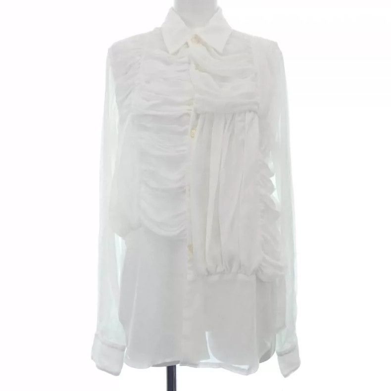 Comme des Garcons COMME des GARCONS Pleated Sheer Layered Shirt-2506 Size US S / EU 44-46 / 1 - 1 Thumbnail