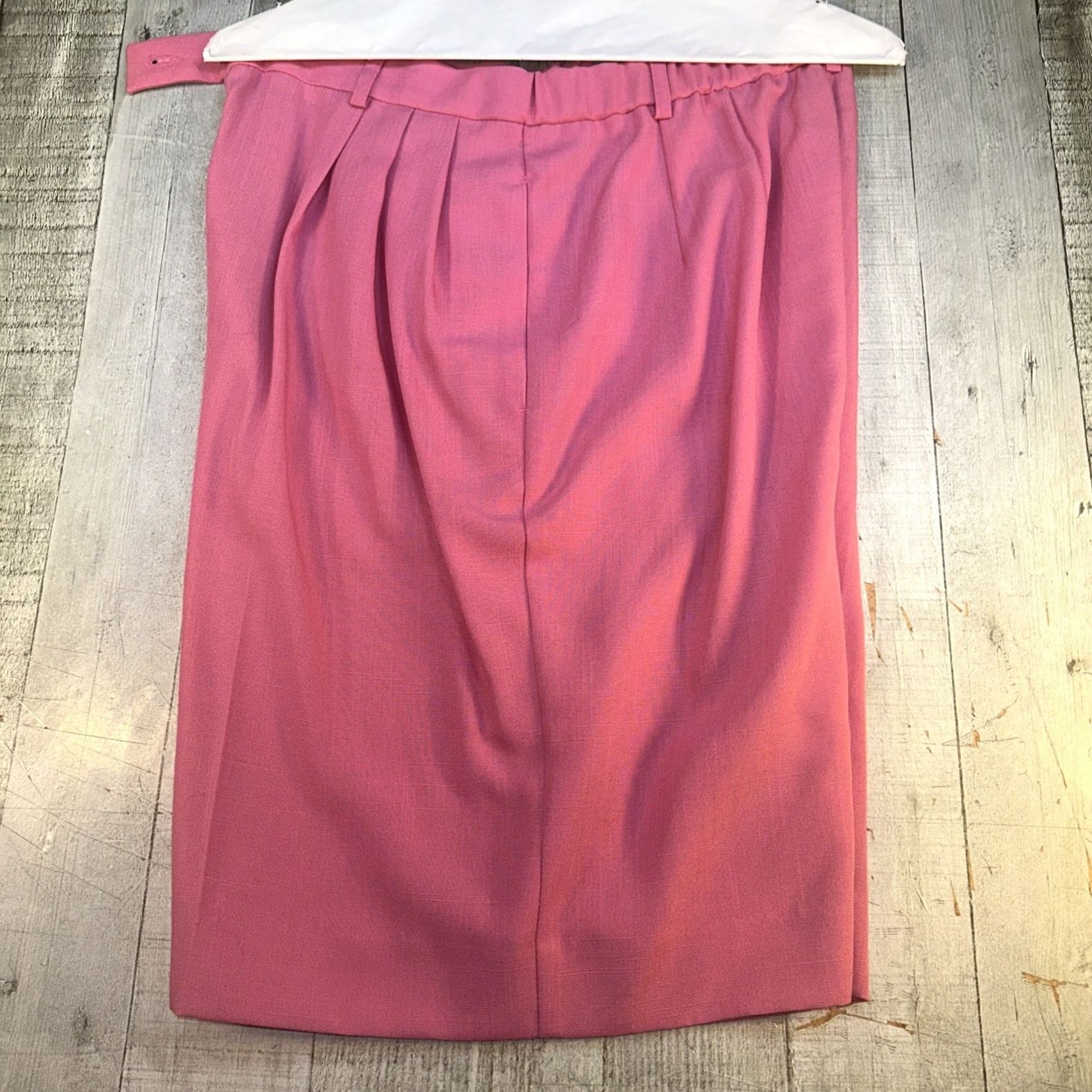 Pendleton VINTAGE Pendleton Petite Skirt Pink Rayon Blend Size 12 Made USA Career Skirt Women PT Petite Knee Length Pleated Womens Size 34" / US 12 / IT 48 - 4 Thumbnail