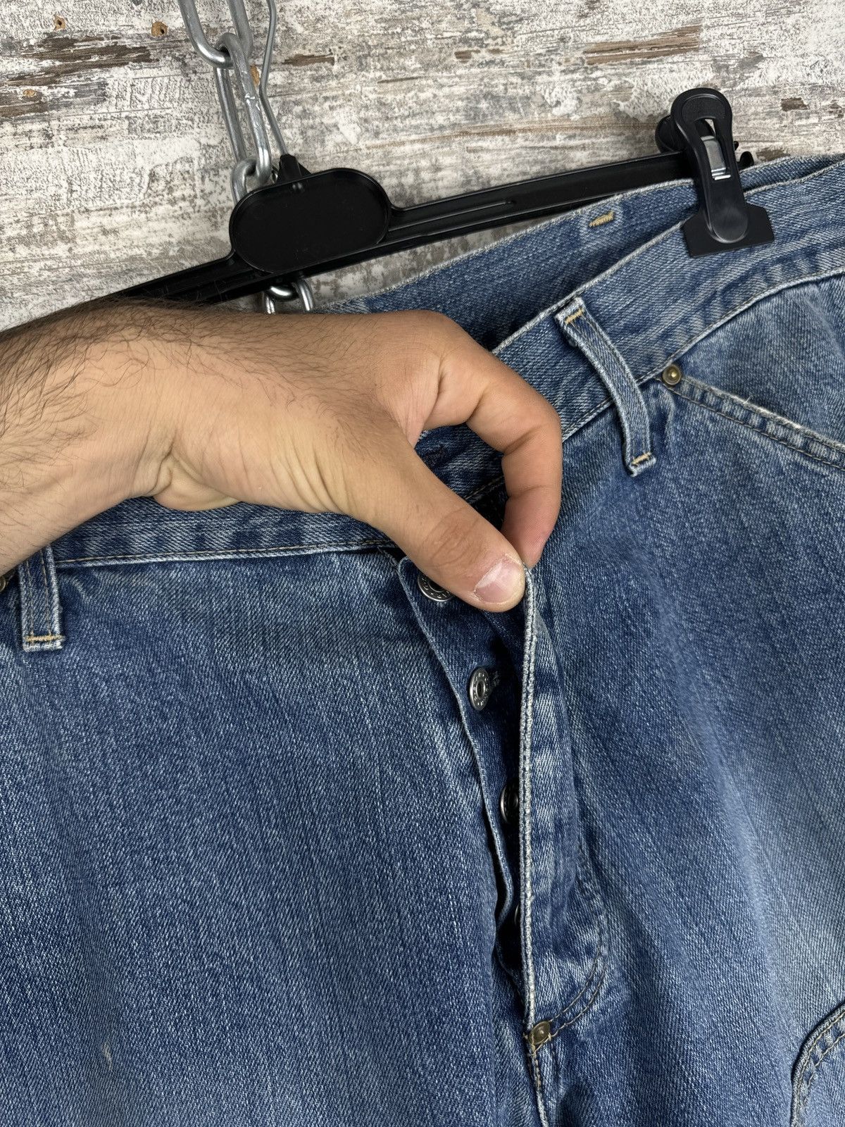 G-Star × Vintage Mens Vintage G Star Raw denim jeans Elwood 3d faded y2k rare Size US 36 / EU 52 - 12 Thumbnail