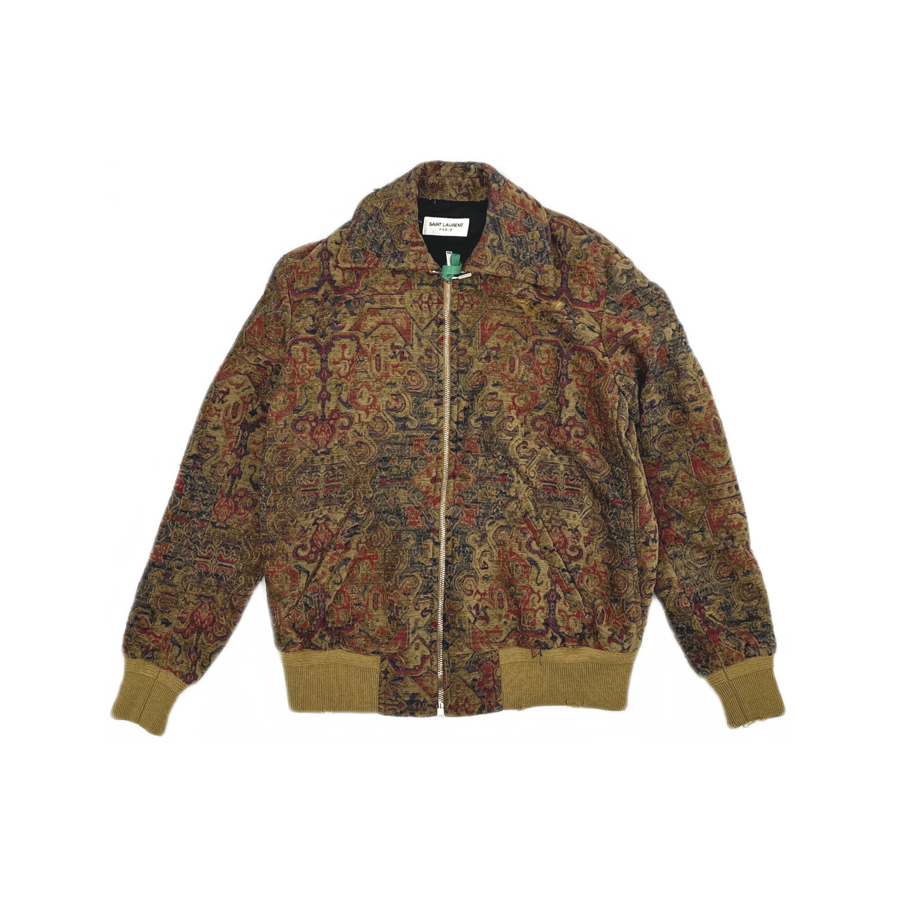 Saint Laurent Paris Saint Laurent Patterned Bomber Jacket Size FR 34 Size XS / US 0-2 / IT 36-38 - 1 Thumbnail