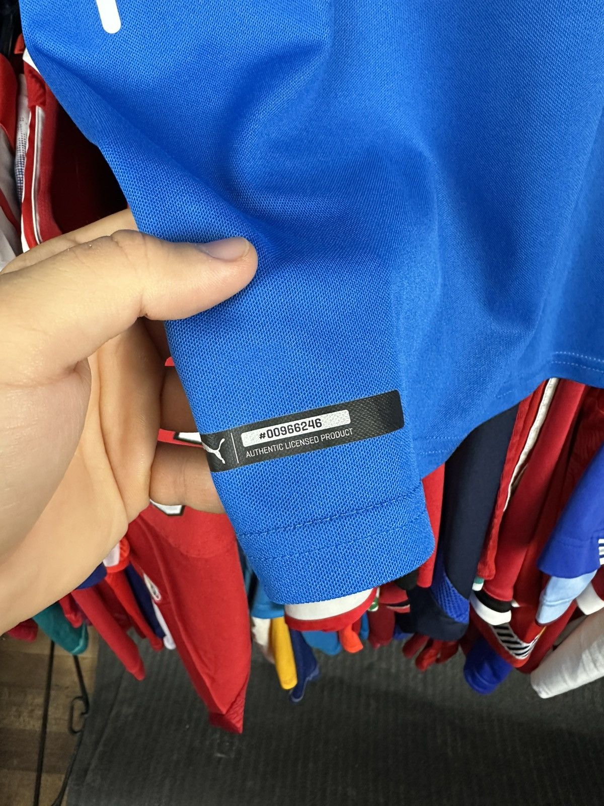 Puma PUMA GLASGOW RANGERS 2014 2015 FOOTBALL SHIRT SOCCER JERSEY Size US L / EU 52-54 / 3 - 4 Thumbnail