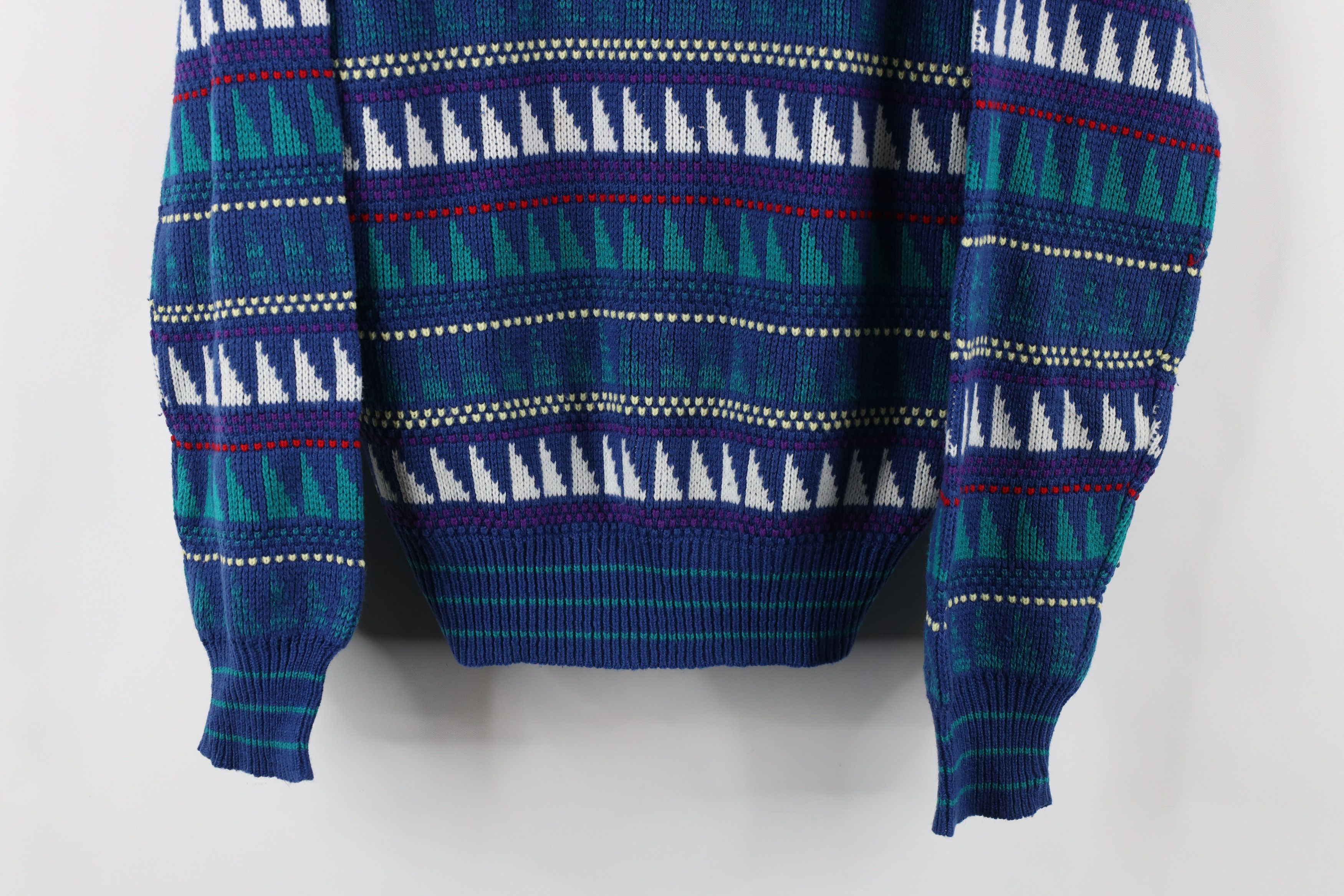 Vintage Vintage 90s Streetwear Fair Isle Knit Crewneck Sweater Size S / US 4 / IT 40 - 3 Thumbnail