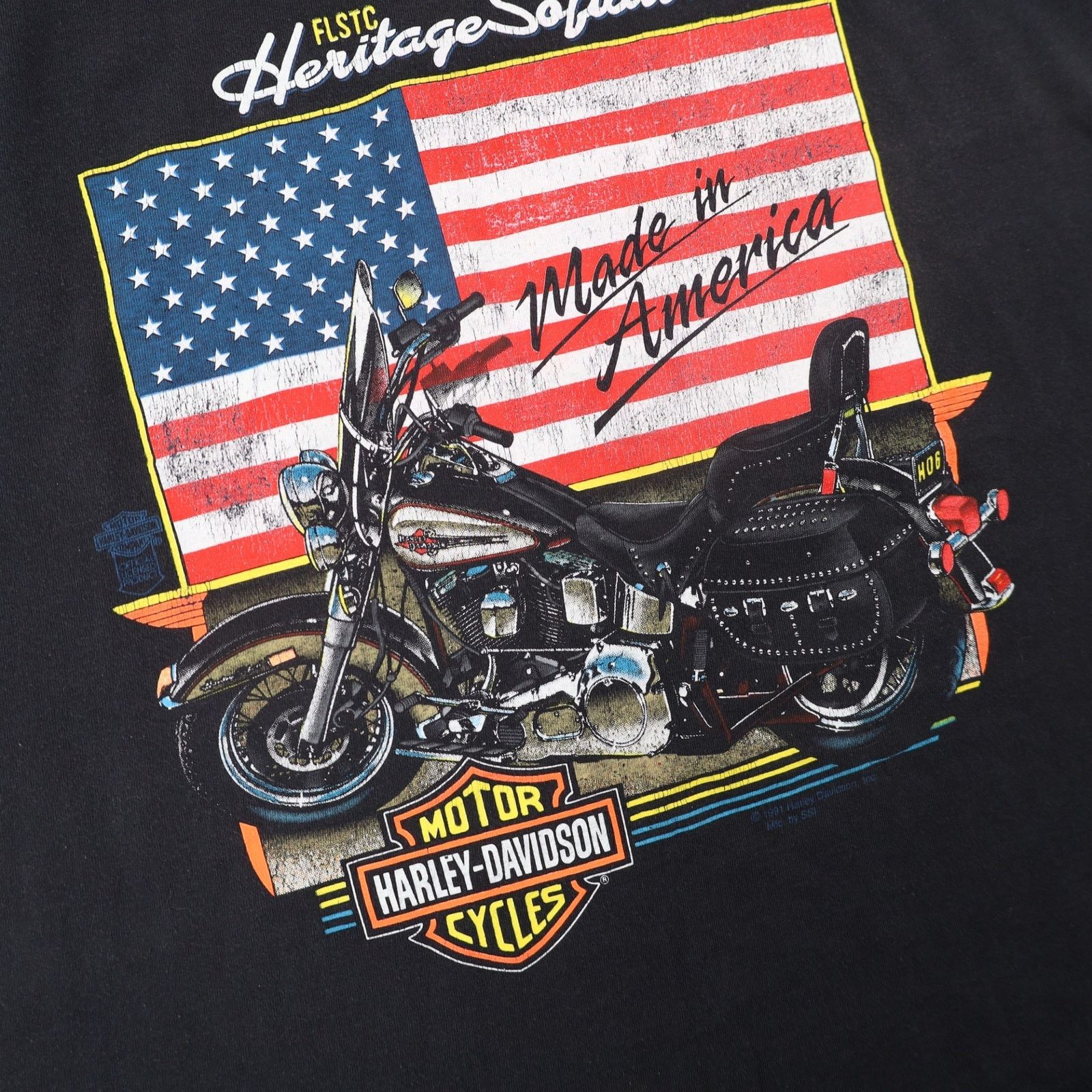 Harley Davidson × Vintage VTG Harley Davidson Heritage Softail Graphic Tank Top Size US L / EU 52-54 / 3 - 3 Thumbnail
