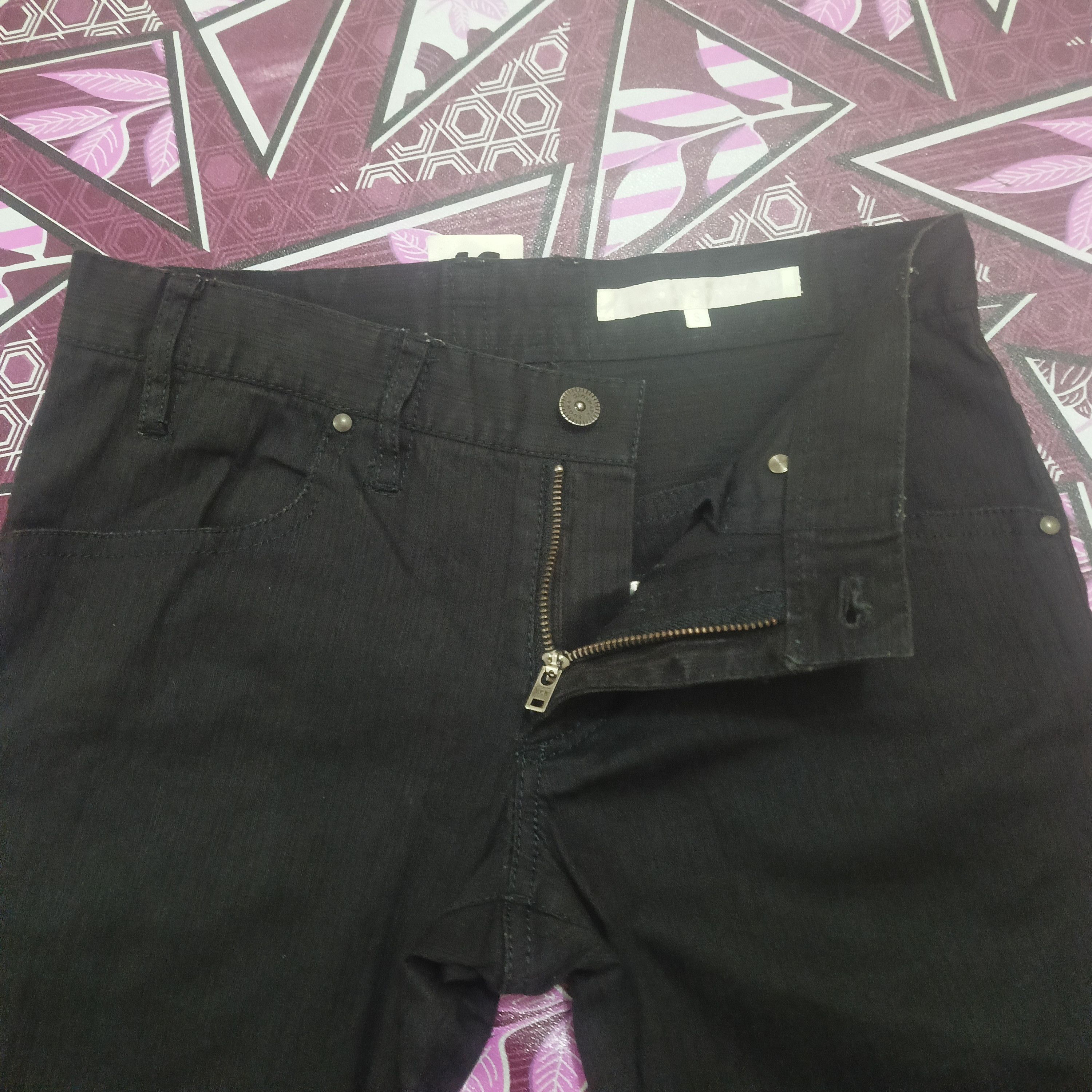 Japanese Brand Buona Giornata Bootcut Black Pants stripe Size US 30 / EU 46 - 5 Thumbnail