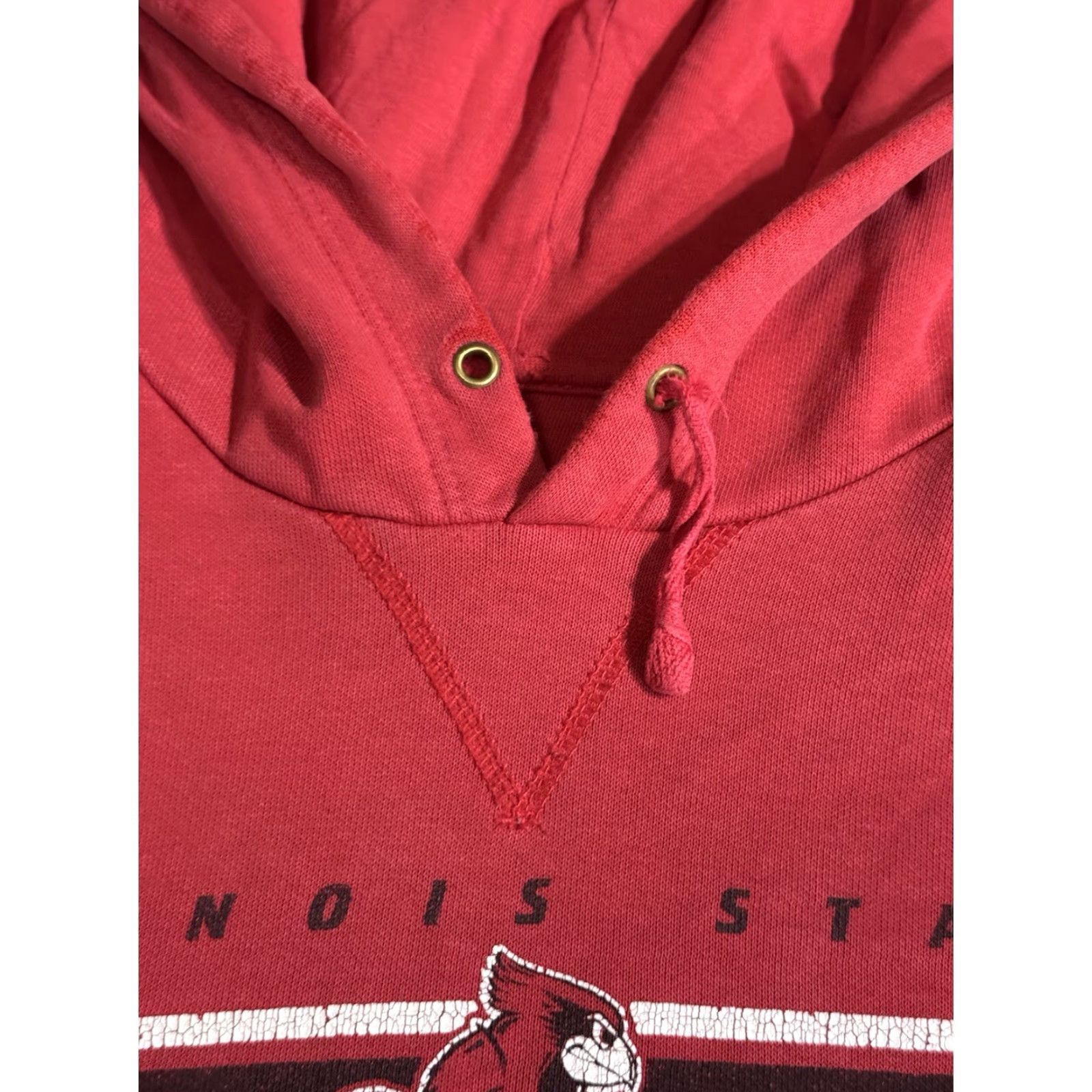 Nike VINTAGE Nike Hoodie Illinois State Redbirds Gusset Reverse Weave XL Red College Sports Mens Size US XL / EU 56 / 4 - 4 Thumbnail