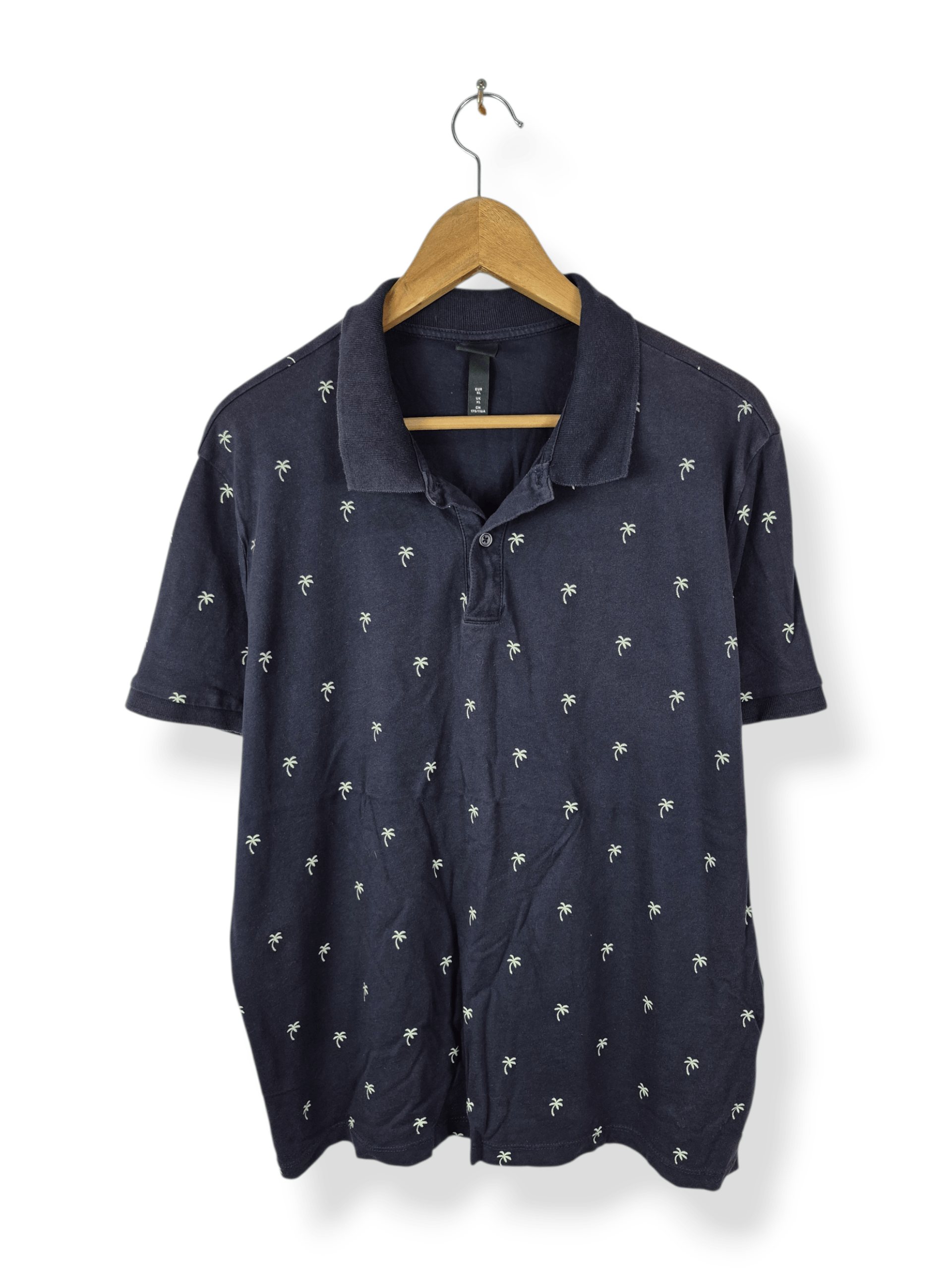 H&M 🔥 H&M Fullprint Hawaii Polo Casual Tee Size US XL / EU 56 / 4 - 1 Thumbnail