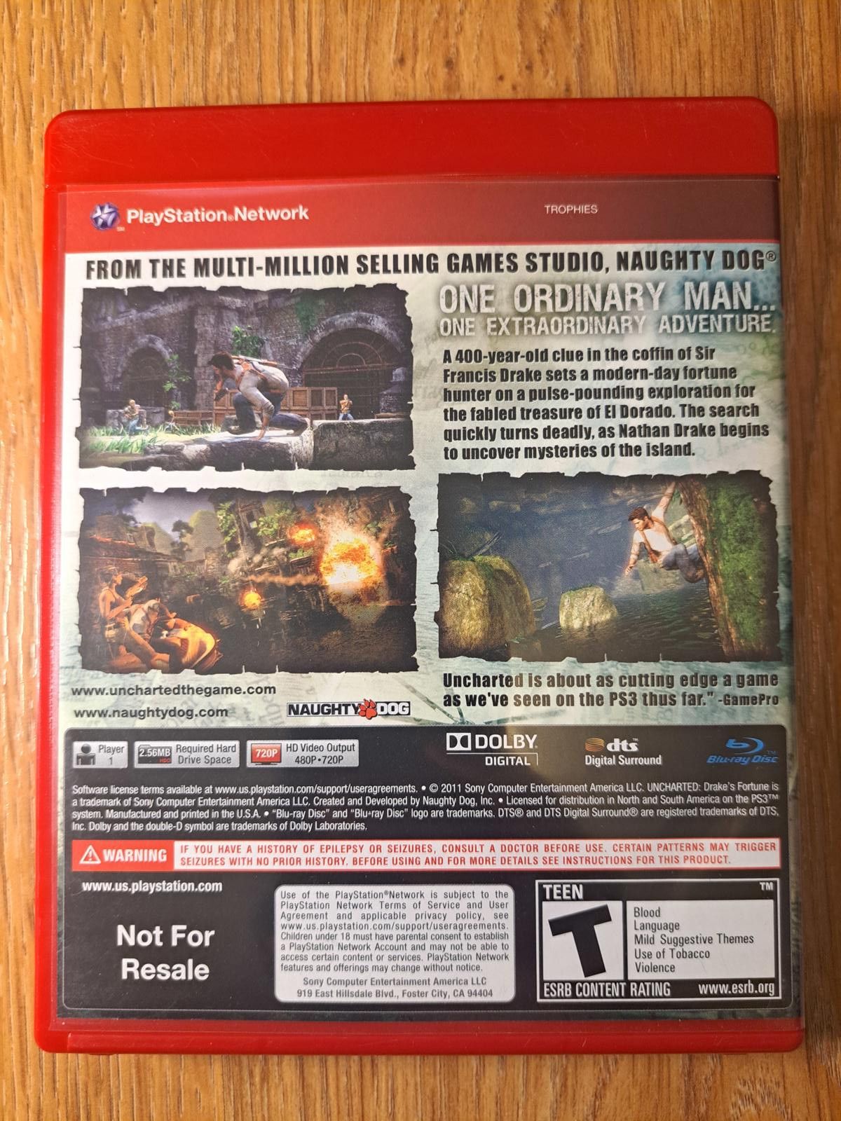 Sony Uncharted Drakes Fortune PS3 COMPLETE Great Condition Size ONE SIZE - 2 Thumbnail